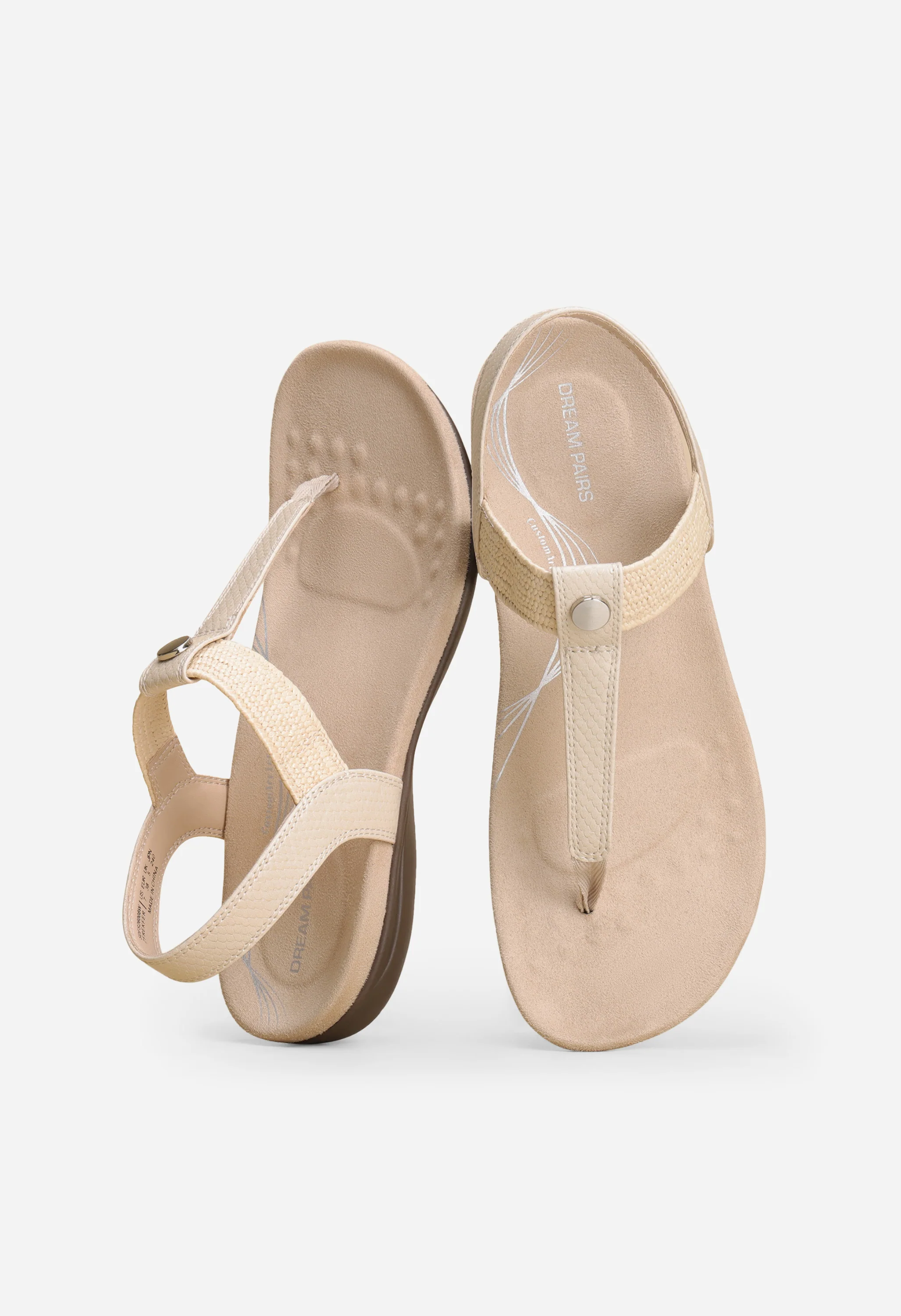 Women's Arch Support T-Strap Sandals - Image 4
