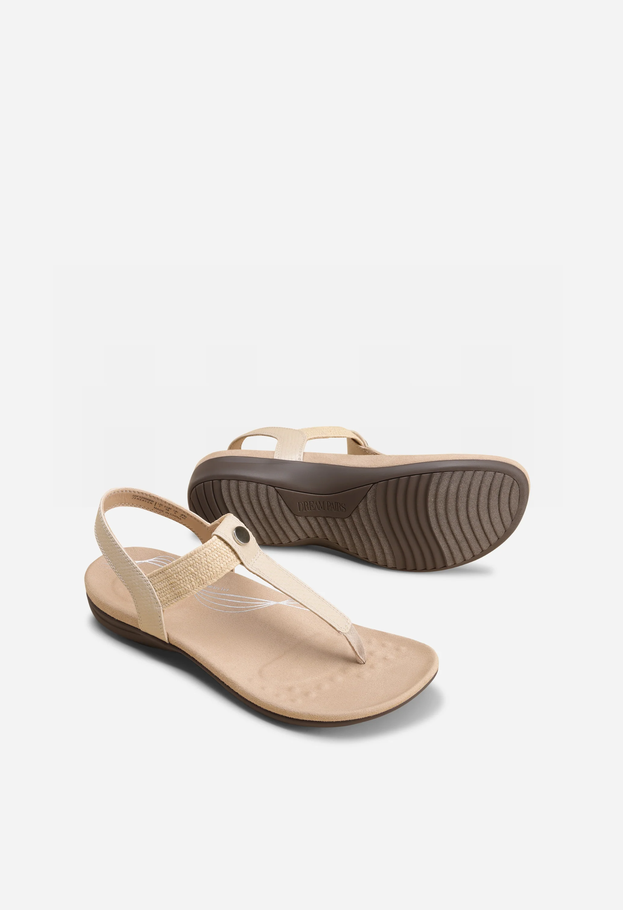 Women's Arch Support T-Strap Sandals - Image 5