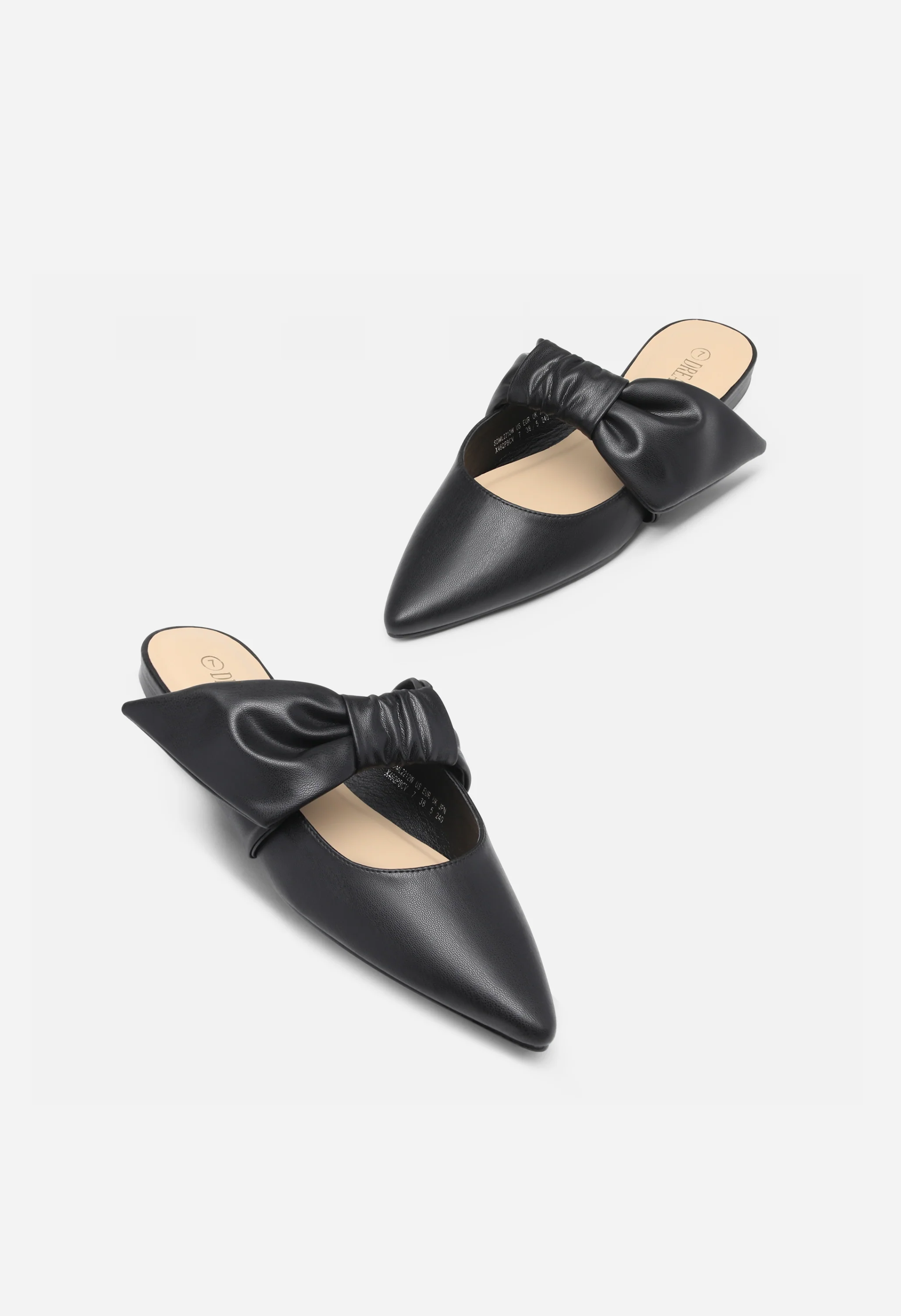 Women's Bow Detail Pointed Toe Mule Flats - Image 2
