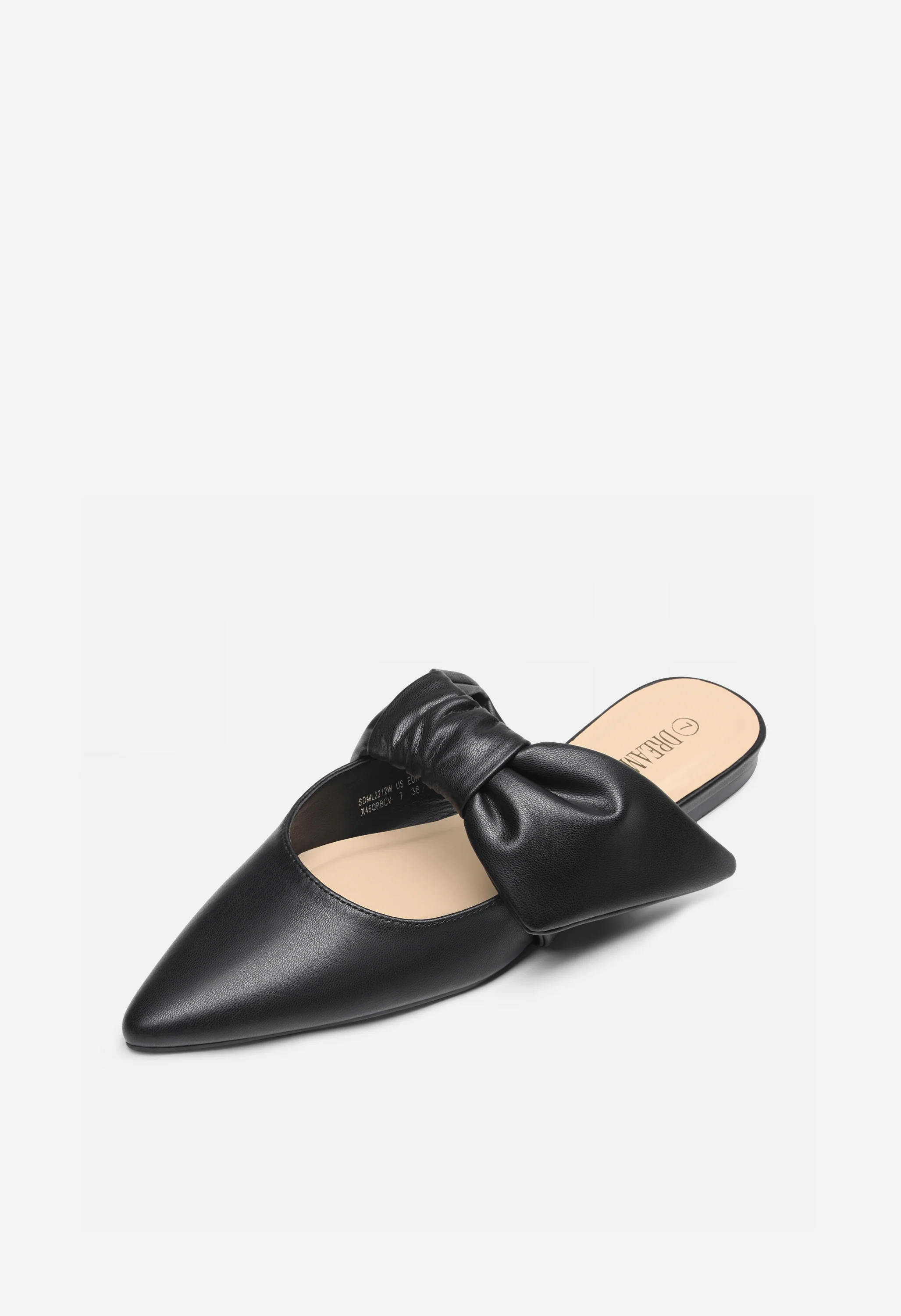 Women's Bow Detail Pointed Toe Mule Flats - Image 3