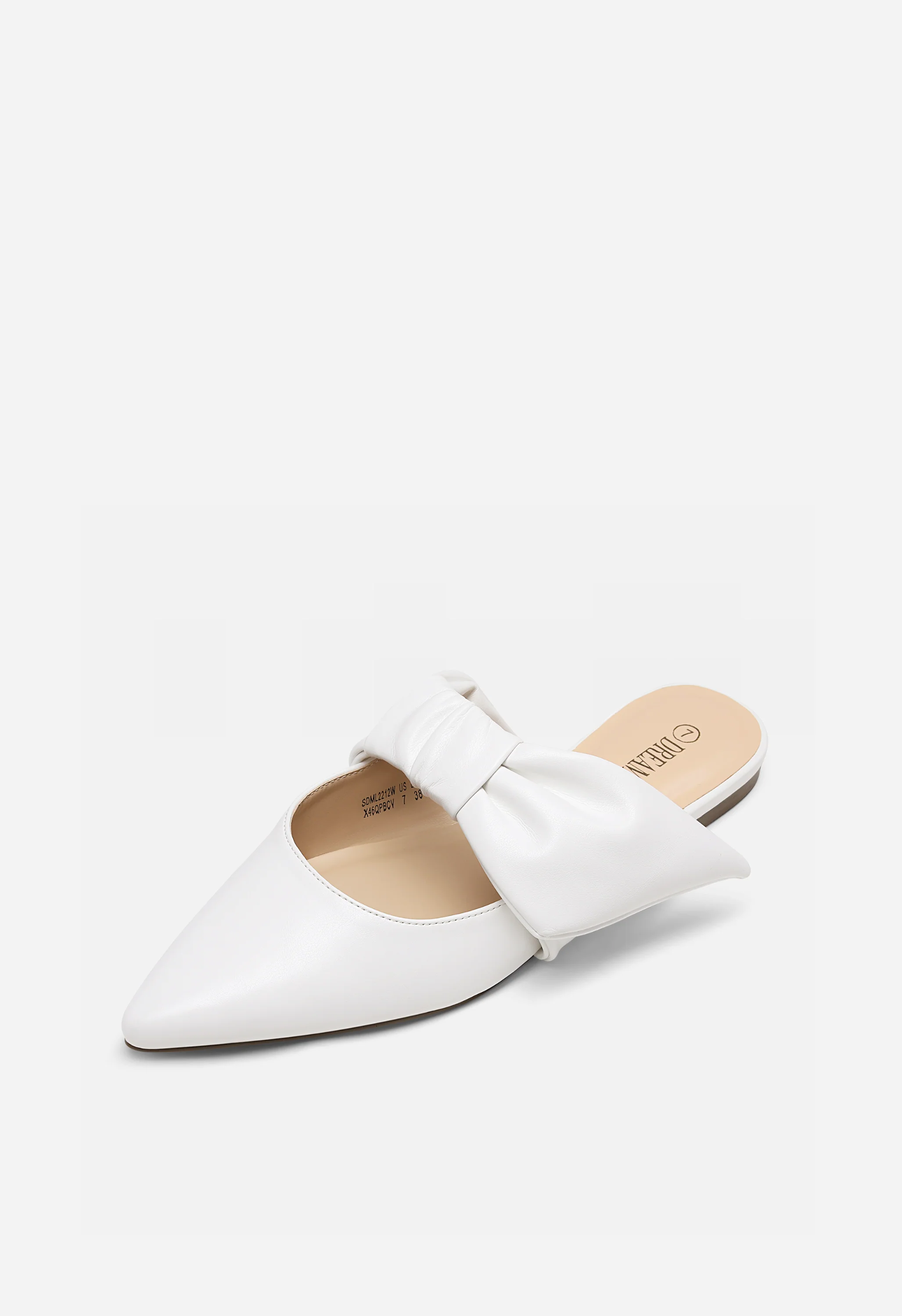 Women's Bow Detail Pointed Toe Mule Flats - Image 3