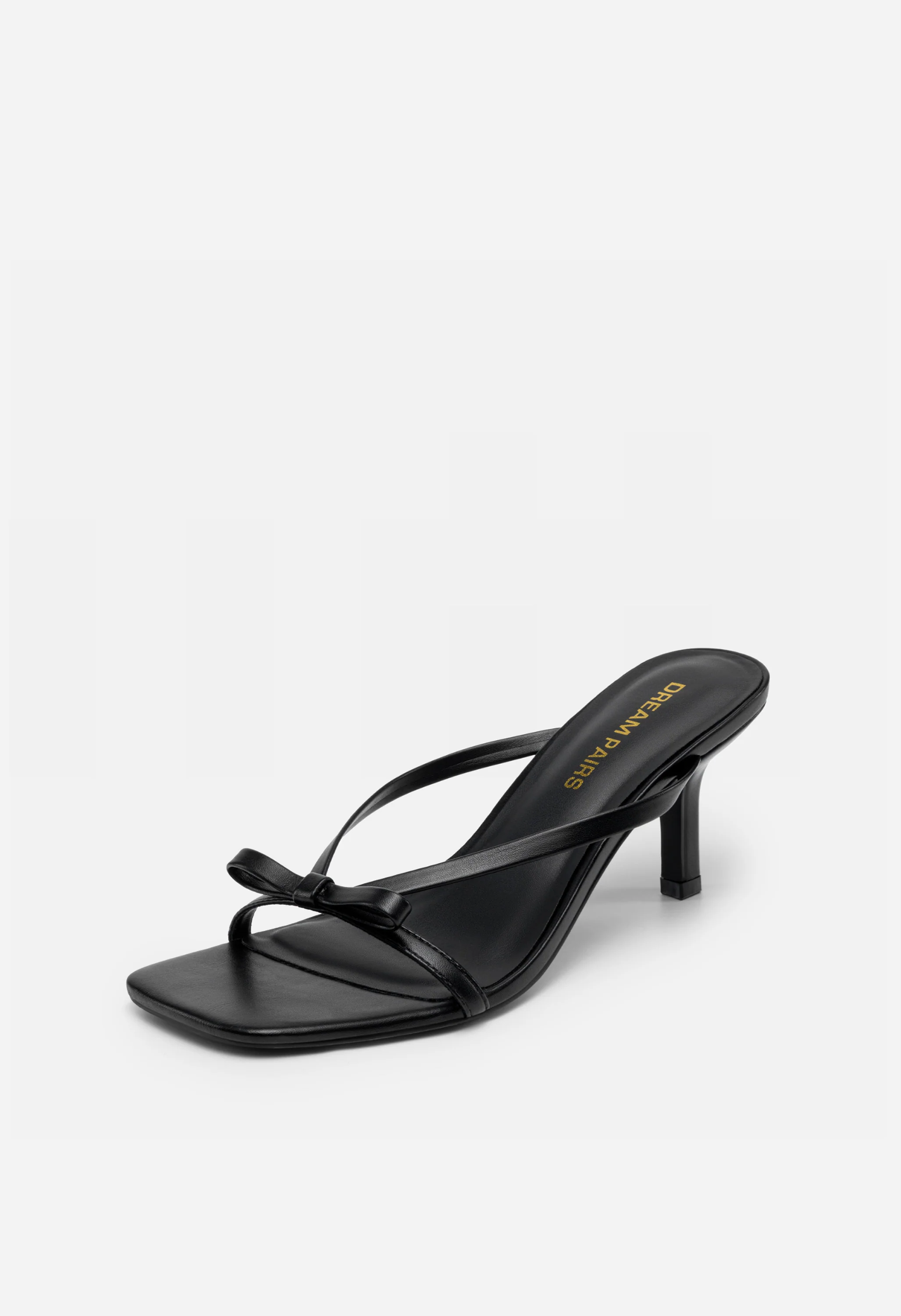 Women's Bow Kitten Heel Mule Sandals - Image 3