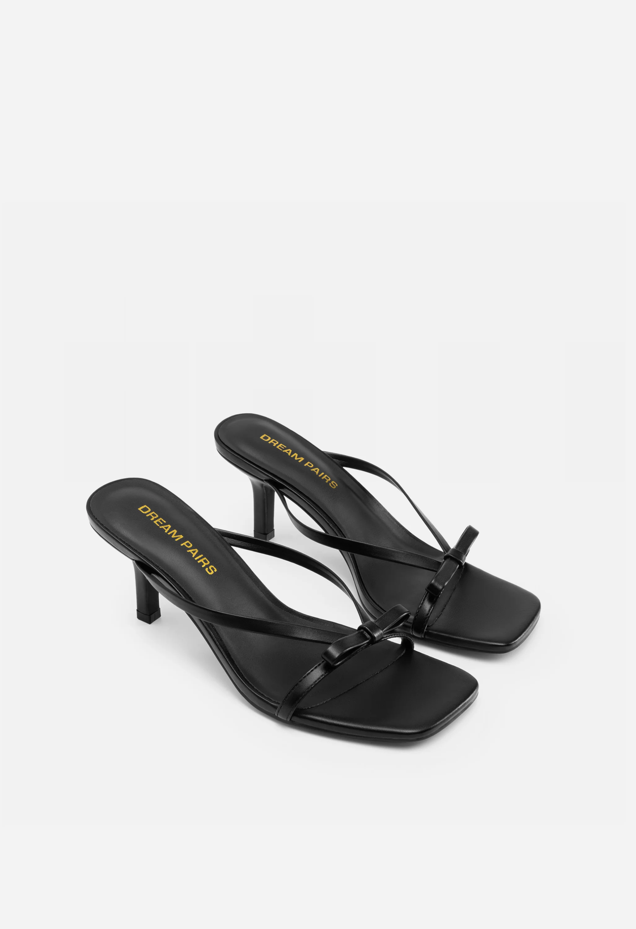 Women's Bow Kitten Heel Mule Sandals - Image 4