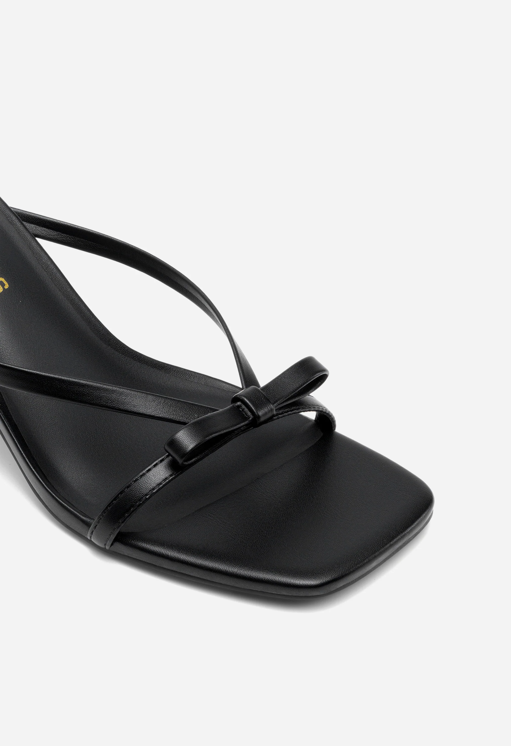 Women's Bow Kitten Heel Mule Sandals - Image 5