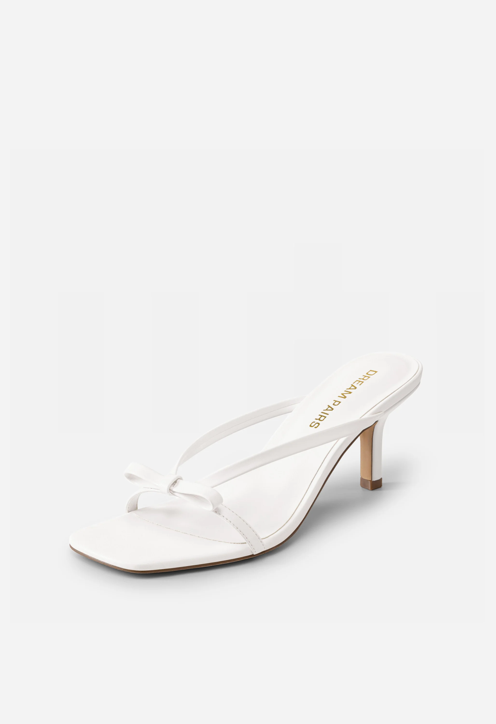 Women's Bow Kitten Heel Mule Sandals - Image 3