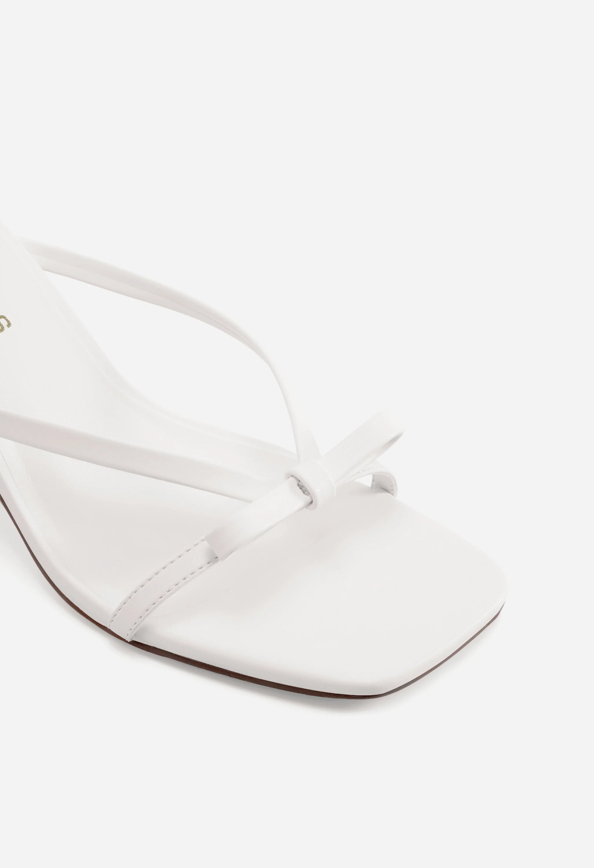 Women's Bow Kitten Heel Mule Sandals - Image 5