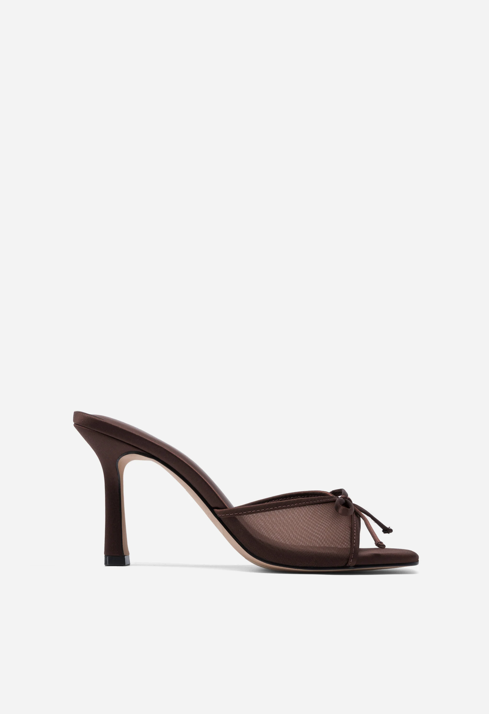 Women's Bow Square Toe Stiletto Sandals - Image 3
