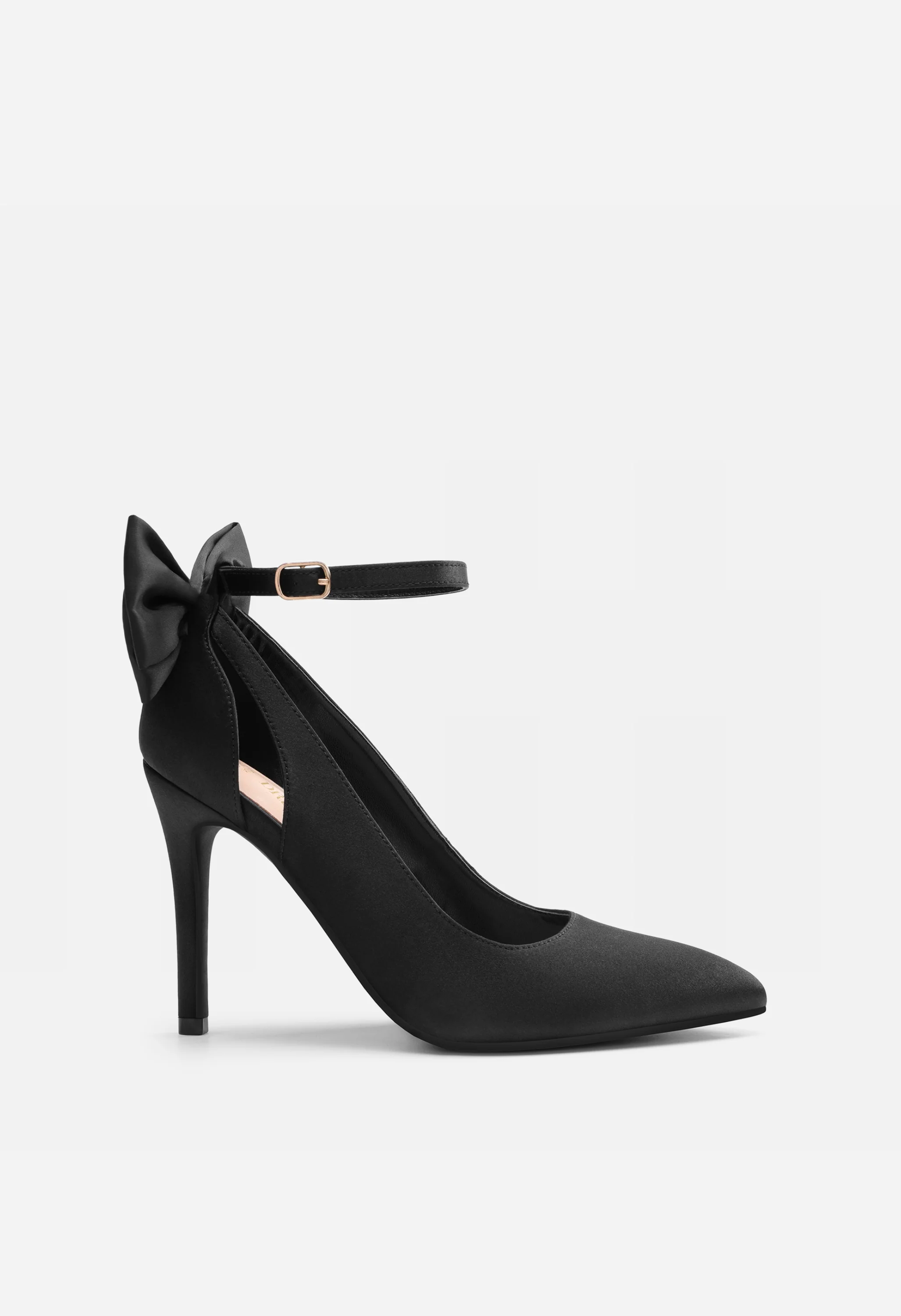 Women's Bow Strappy Pointed Toe Stiletto Pumps - Image 2