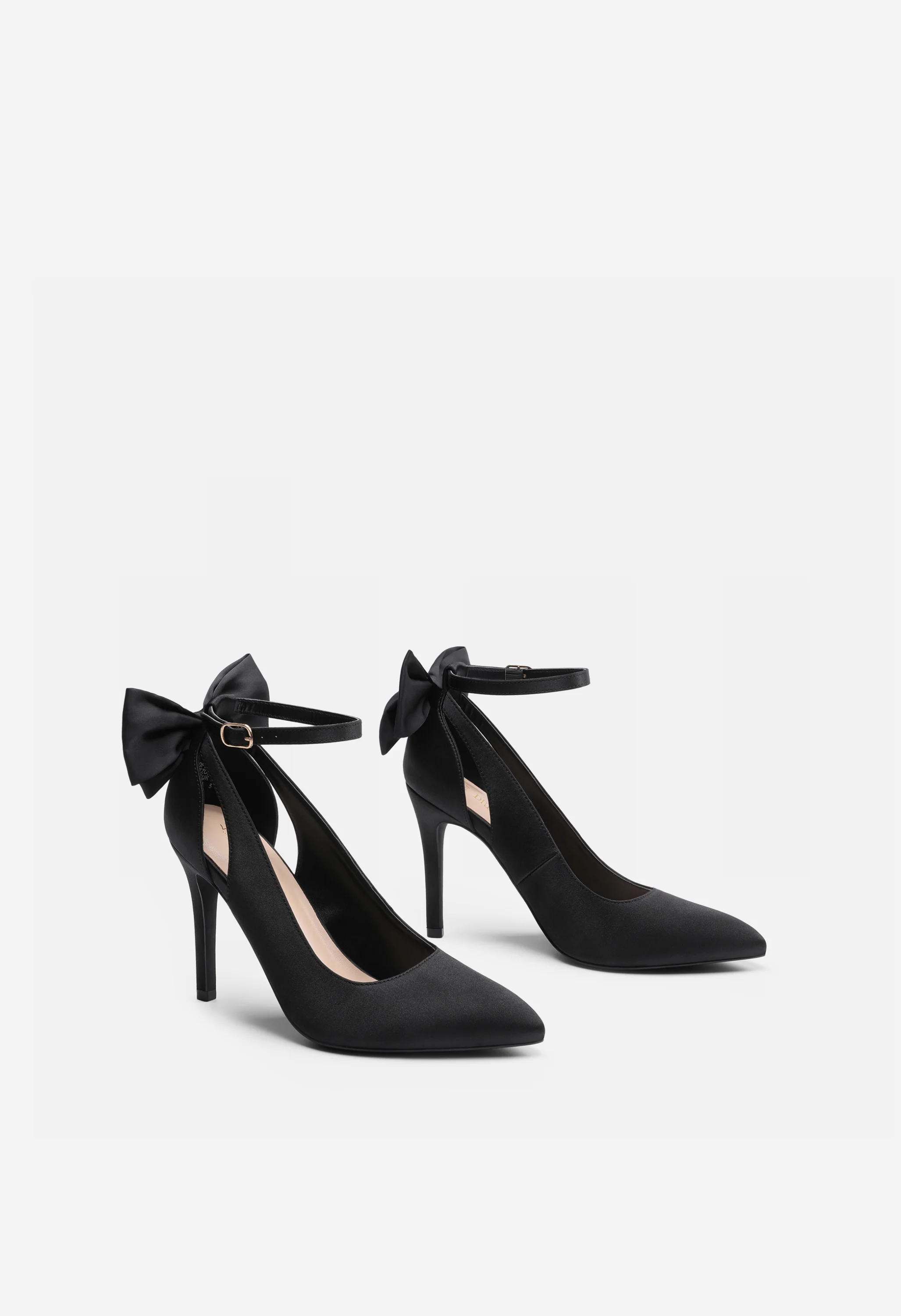 Women's Bow Strappy Pointed Toe Stiletto Pumps - Image 4