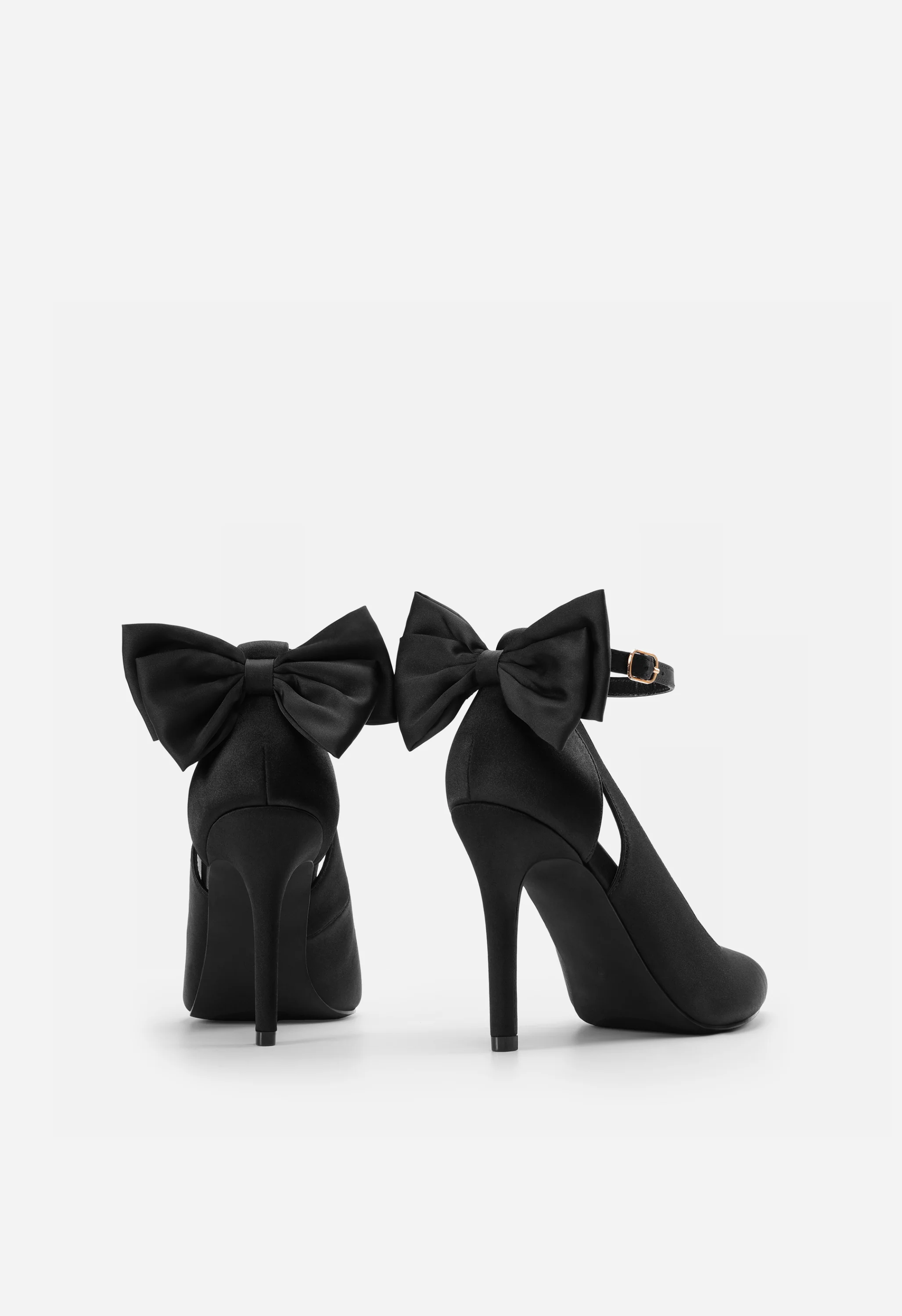 Women's Bow Strappy Pointed Toe Stiletto Pumps - Image 5
