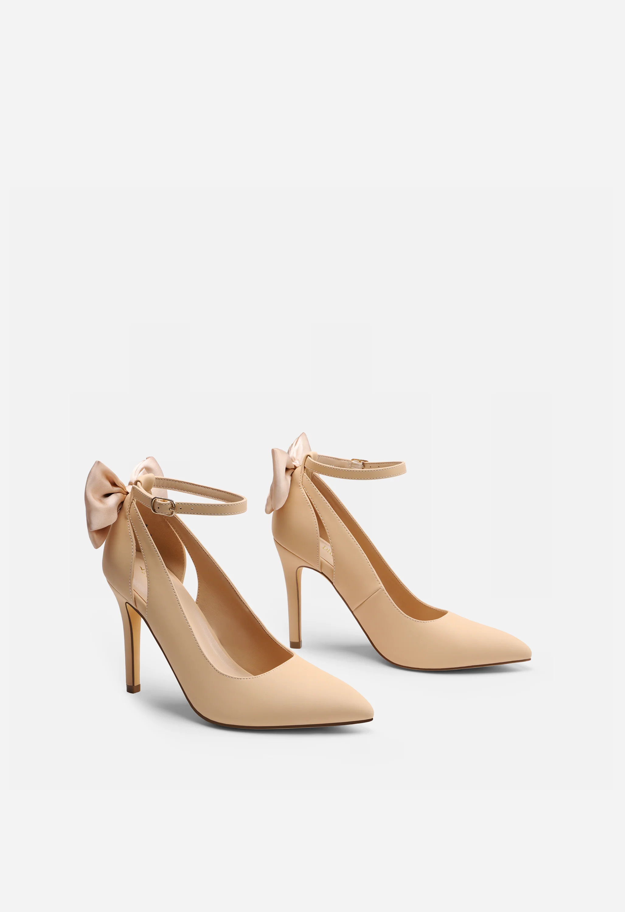 Women's Bow Strappy Pointed Toe Stiletto Pumps - Image 4