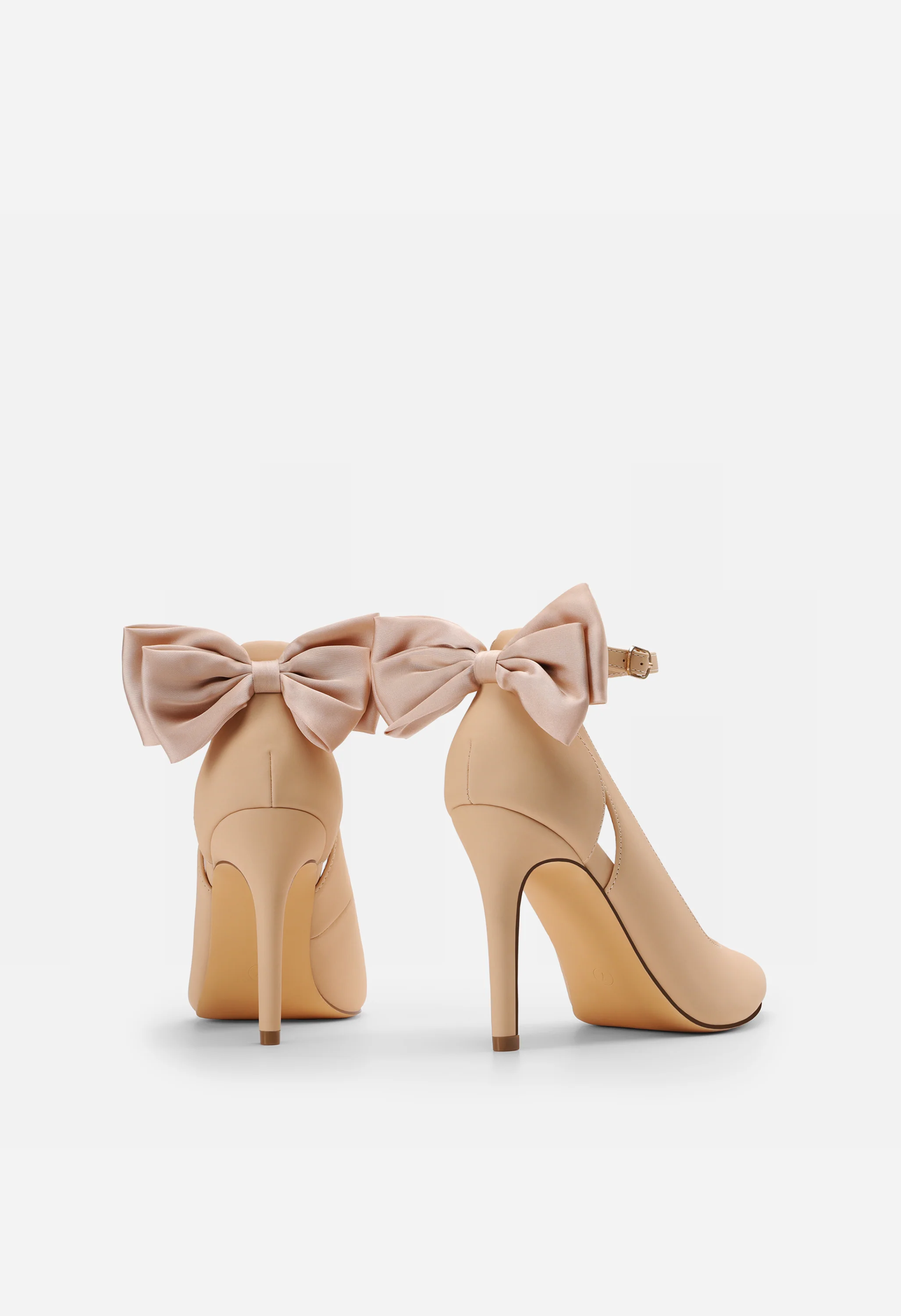 Women's Bow Strappy Pointed Toe Stiletto Pumps - Image 5