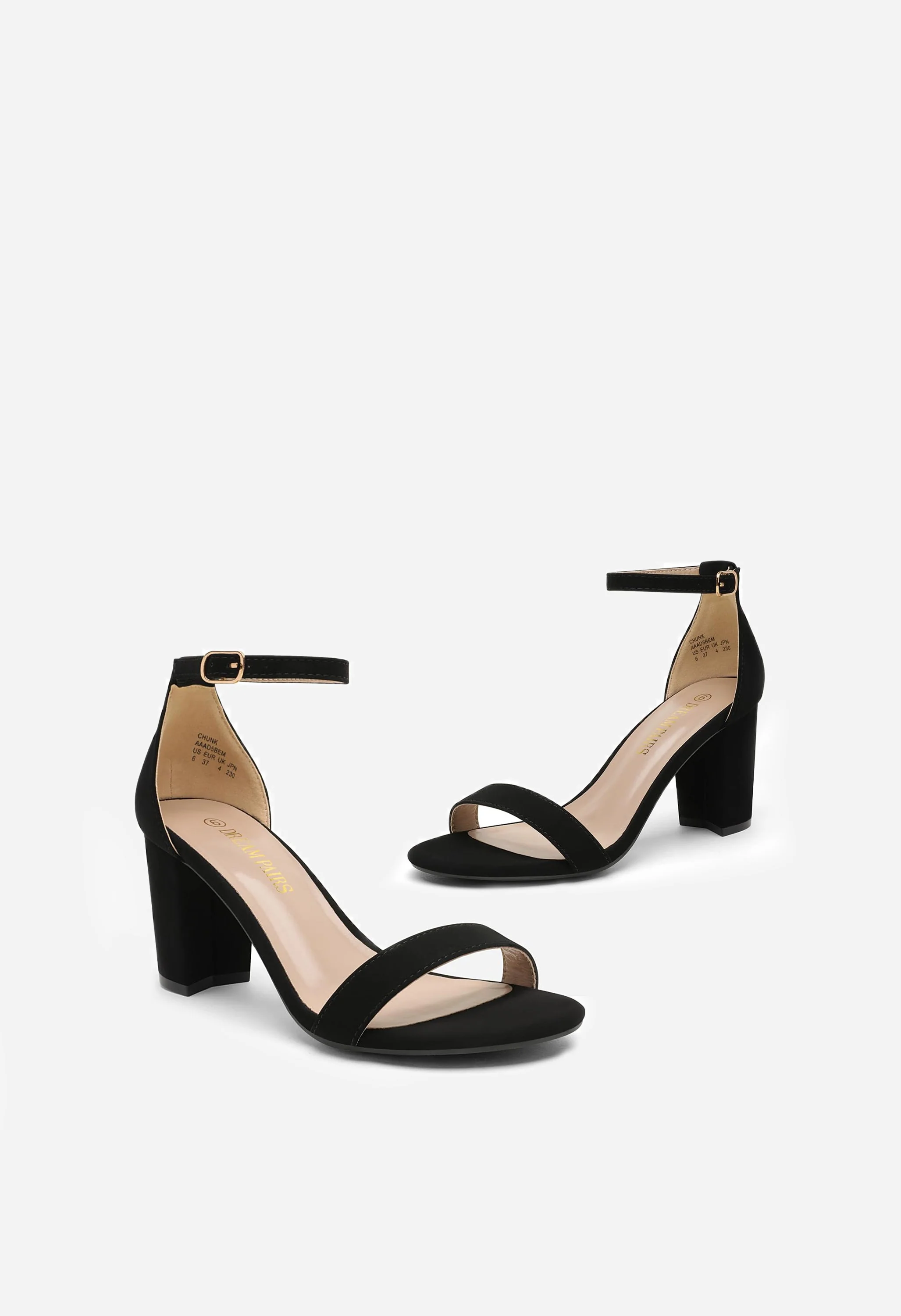 Women's Chunk Low Heel Pump Sandals - Image 2