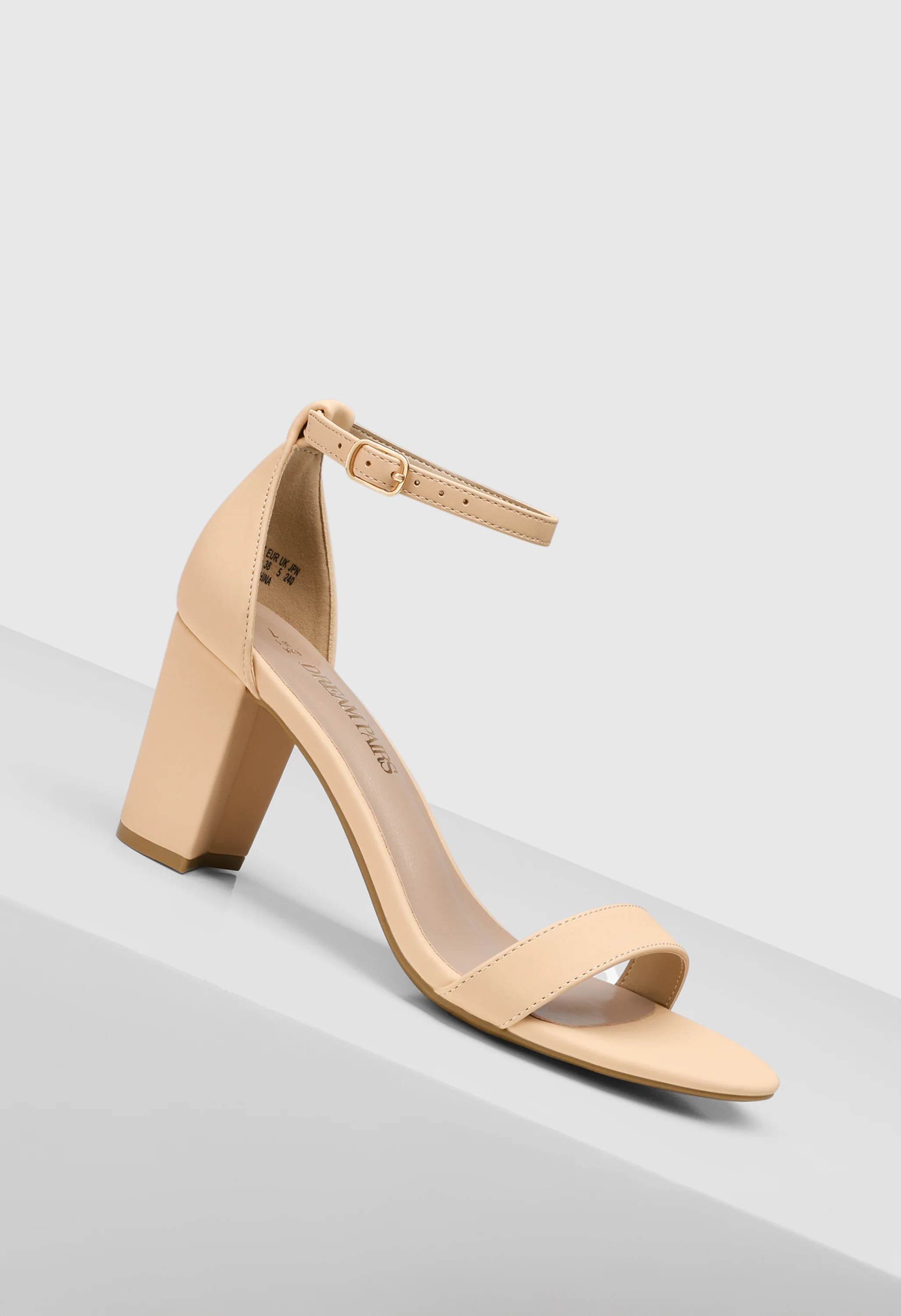 Women's Chunk Low Heel Pump Sandals - Image 4