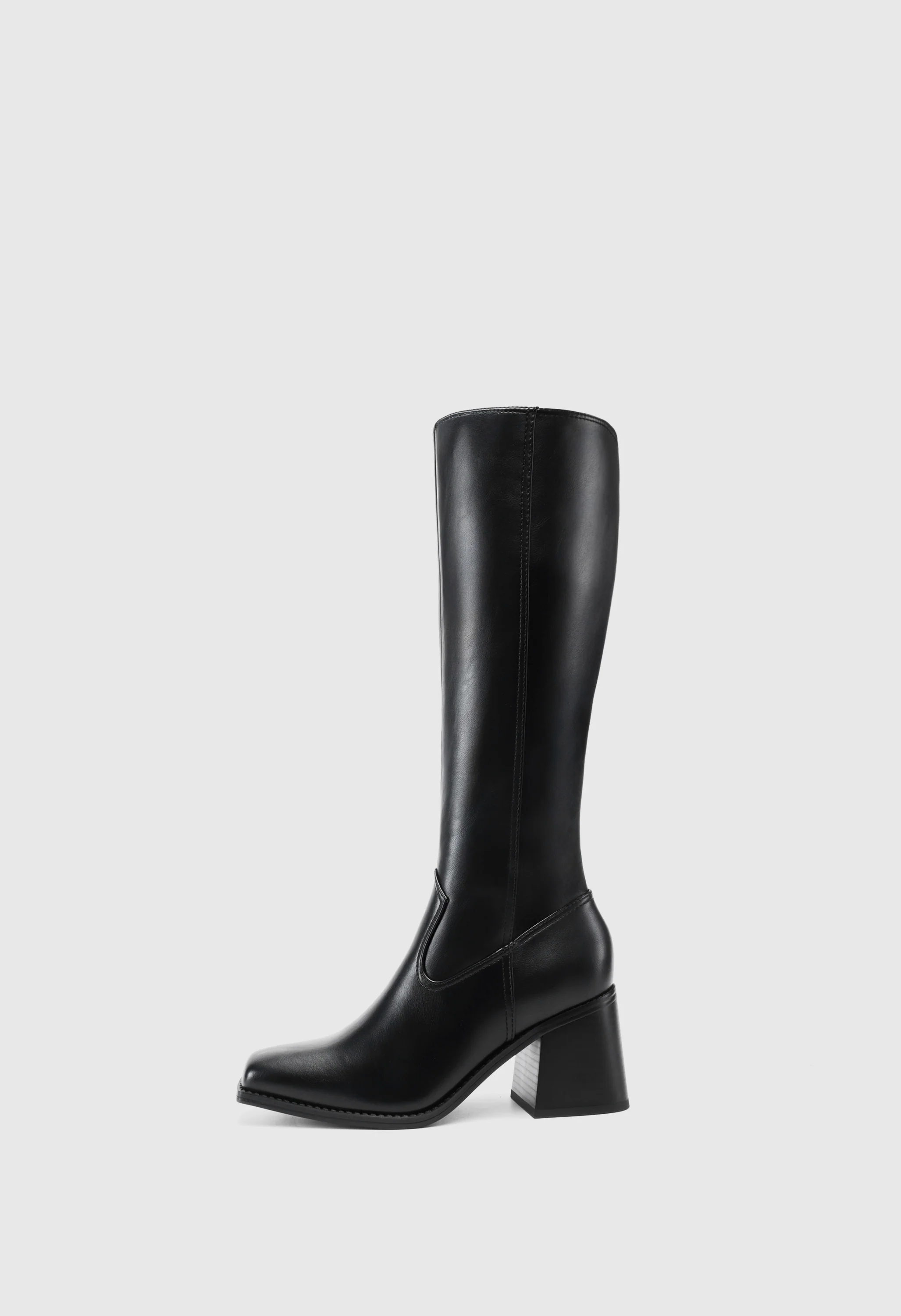 Women's  Chunky Heel Knee High Boots - Image 2