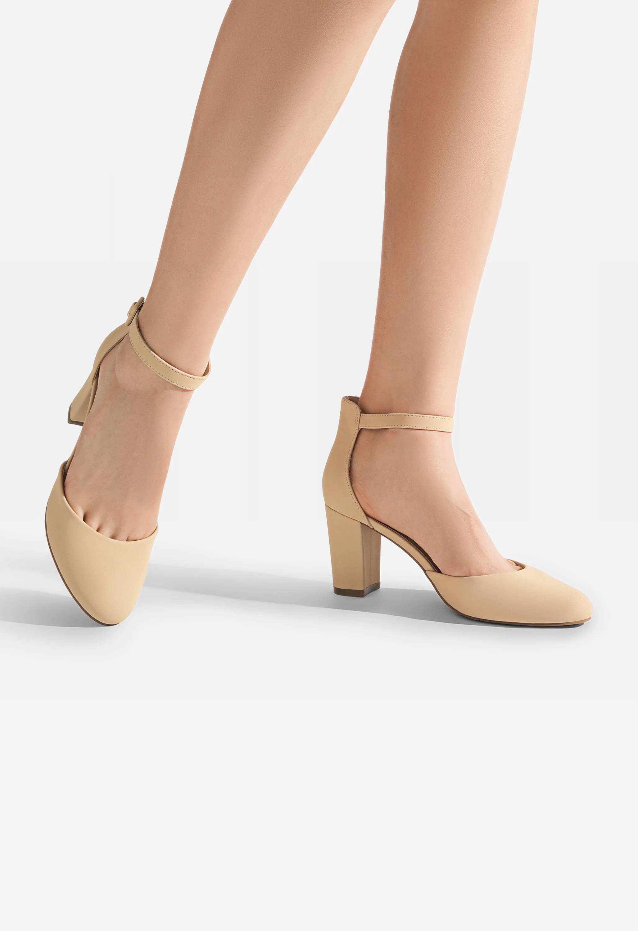 Women's Block Heeled Pumps - Image 7