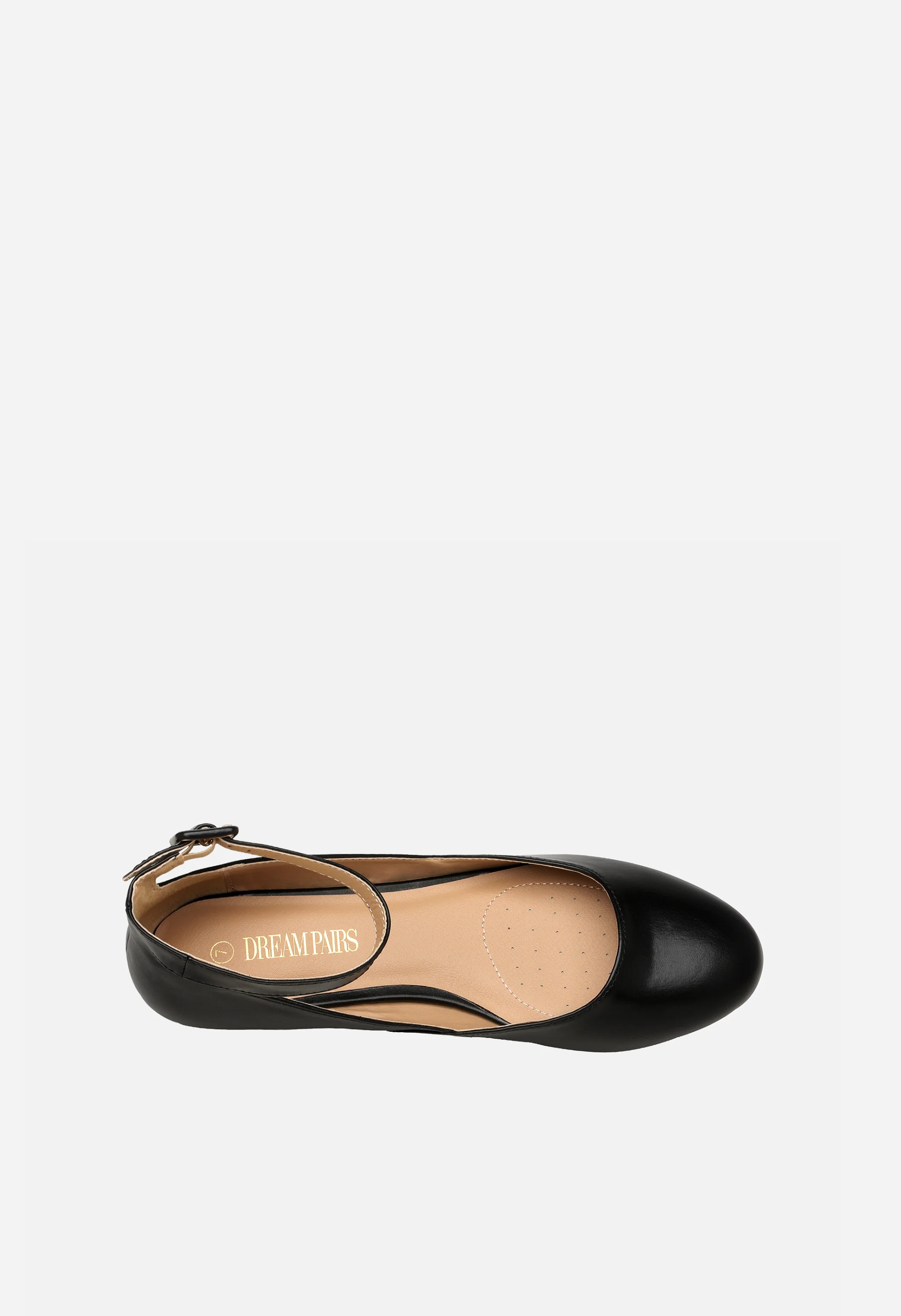 Women's Comfortable Ankle Strap Low Wedge Flats - Image 3
