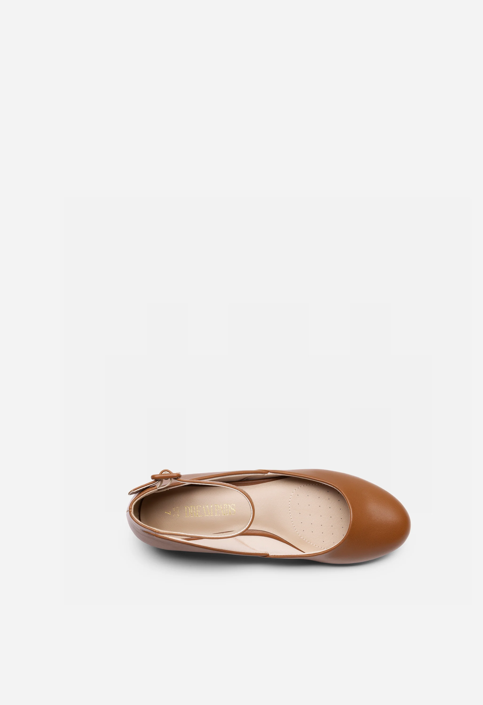 Women's Comfortable Ankle Strap Low Wedge Flats - Image 3