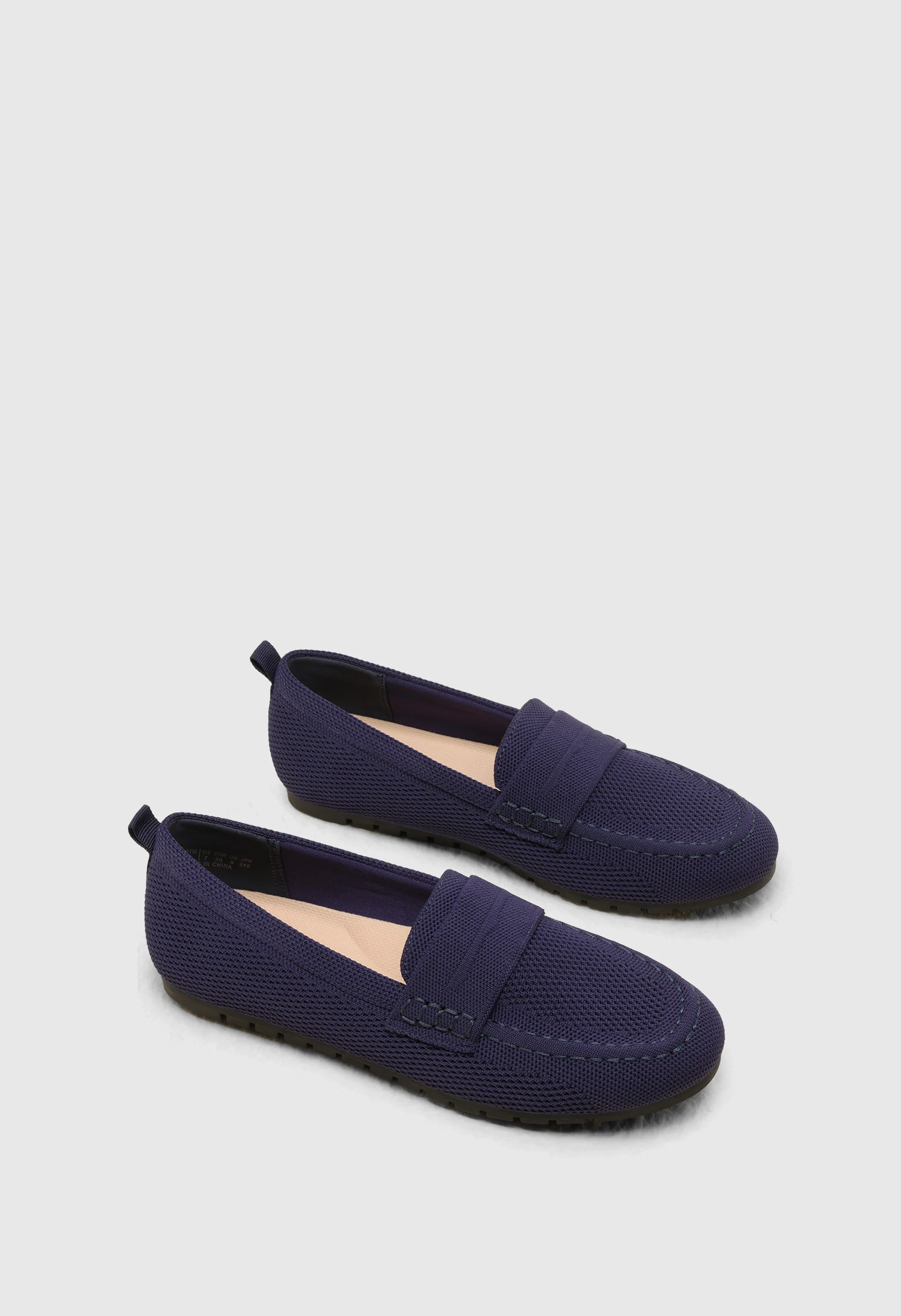 Women's Comfortable Knit Penny Loafers - Image 4