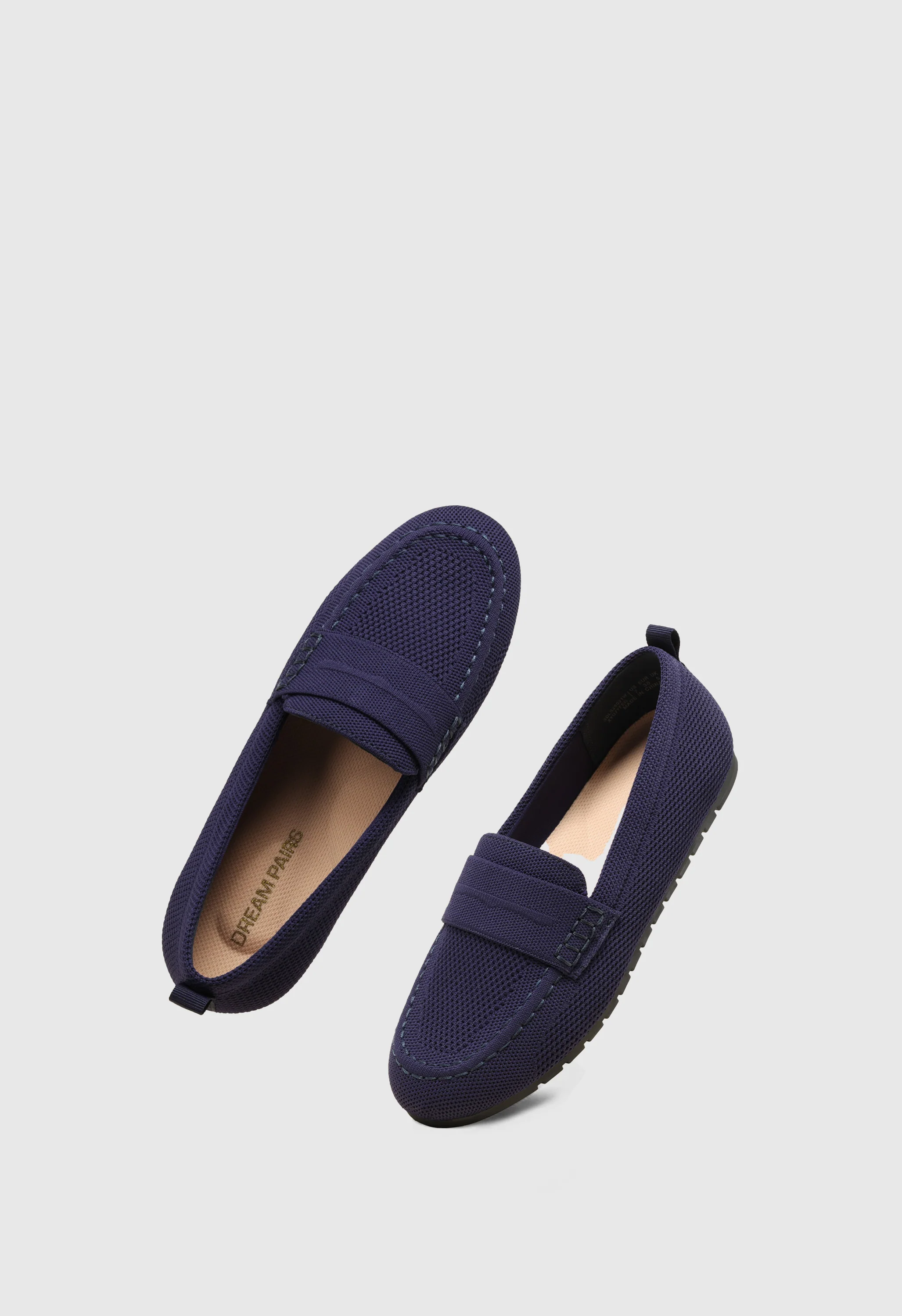 Women's Comfortable Knit Penny Loafers - Image 5