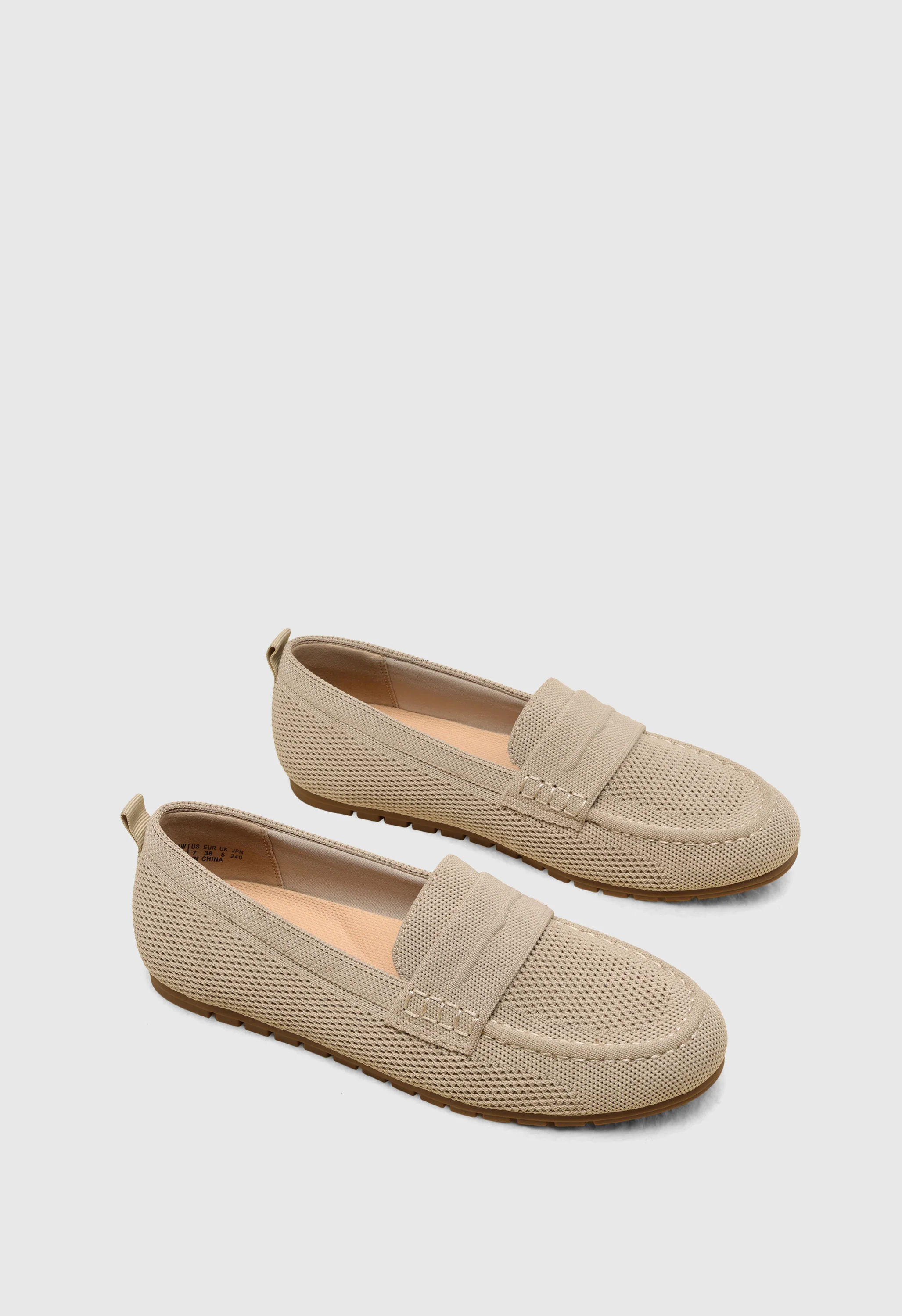 Women's Comfortable Knit Penny Loafers - Image 4