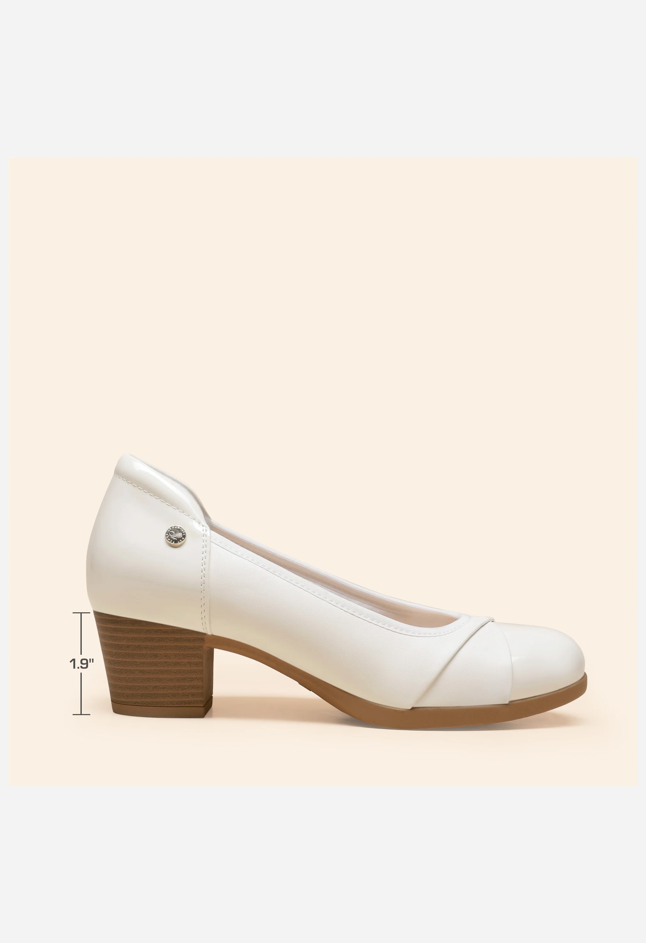 Women's Comfortable Low-Heel Memory Foam Pumps - Image 2