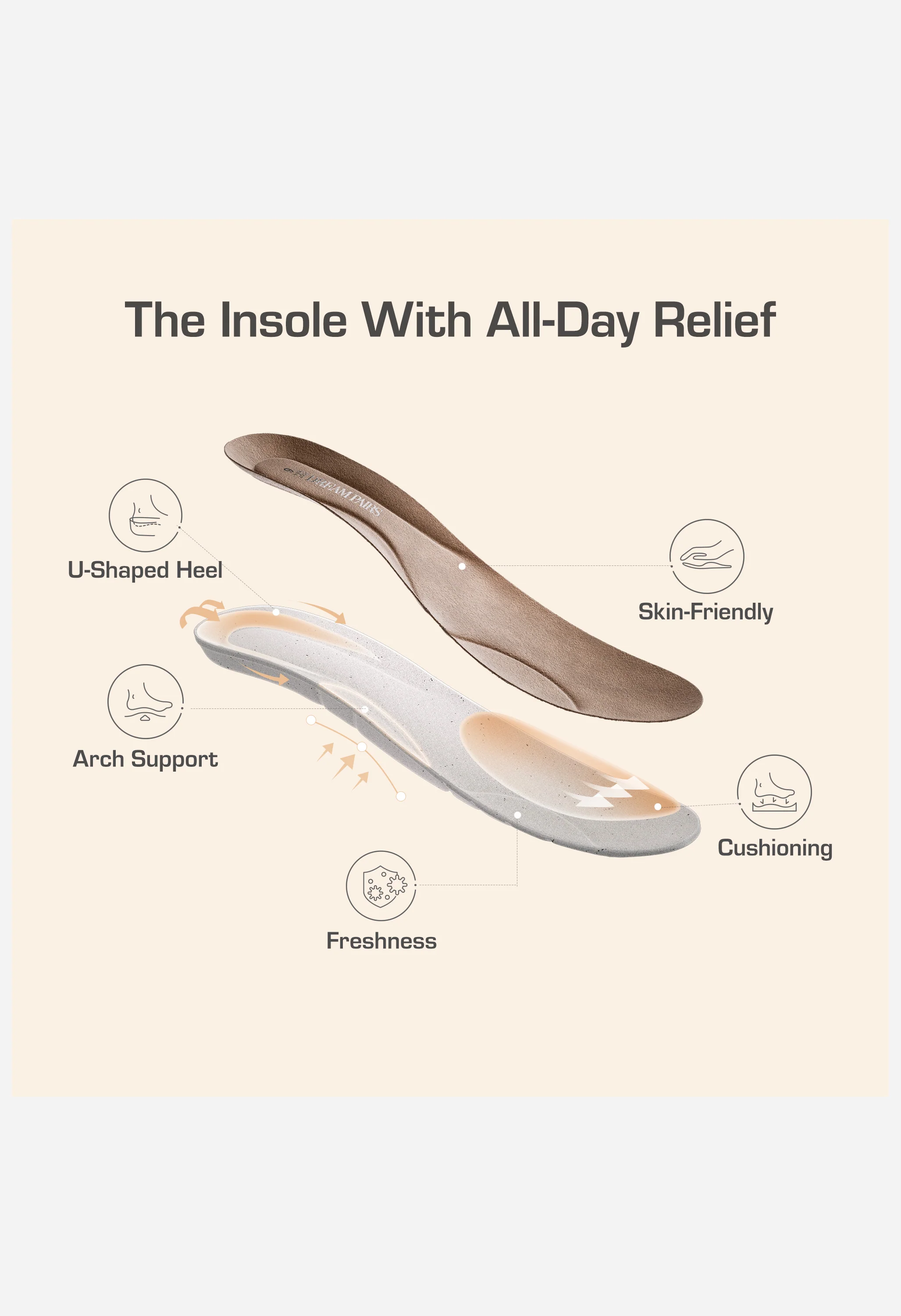 Women's Comfortable Low-Heel Memory Foam Pumps - Image 4