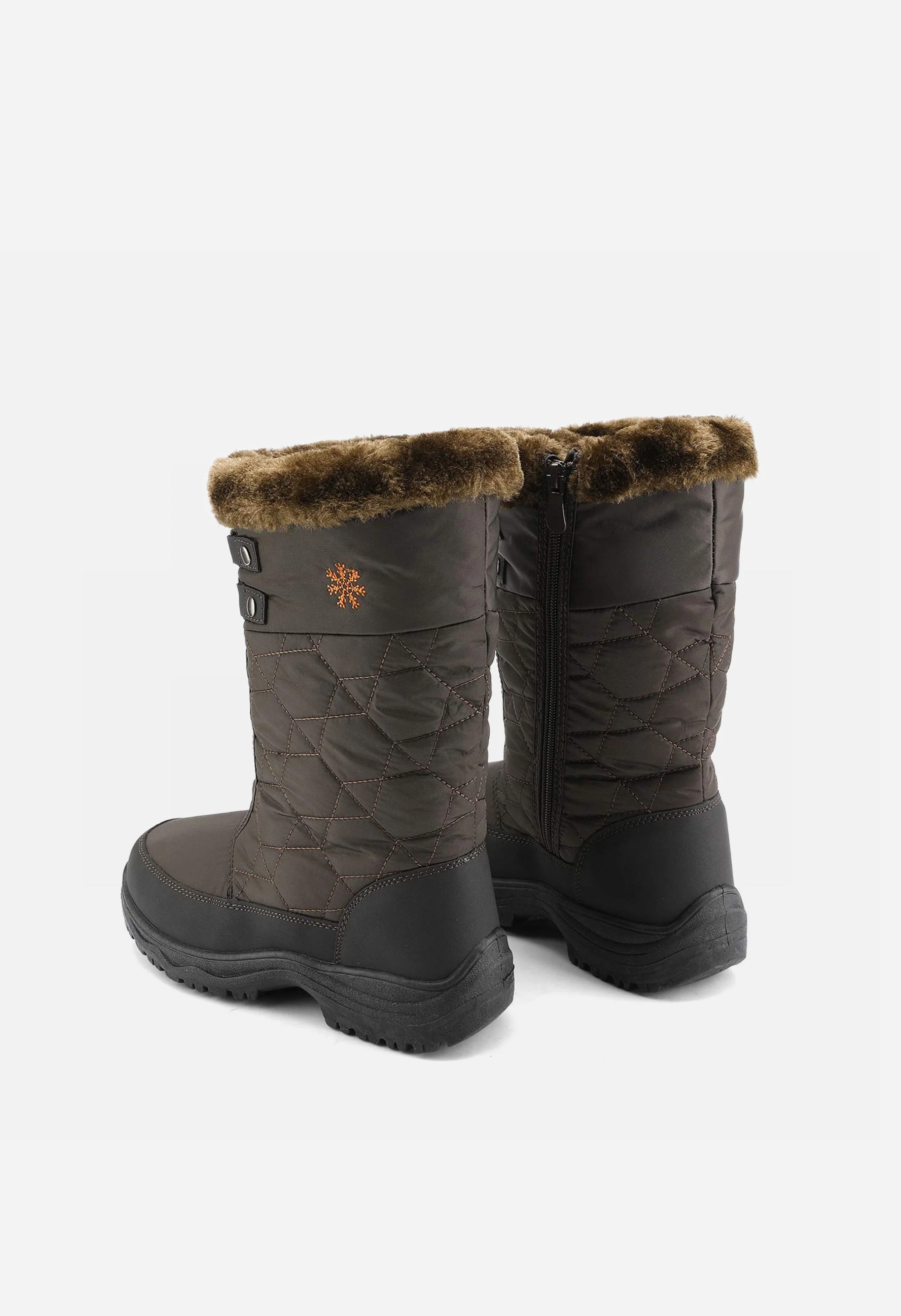 Women's Fur Mid Calf Snow Boots - Image 2