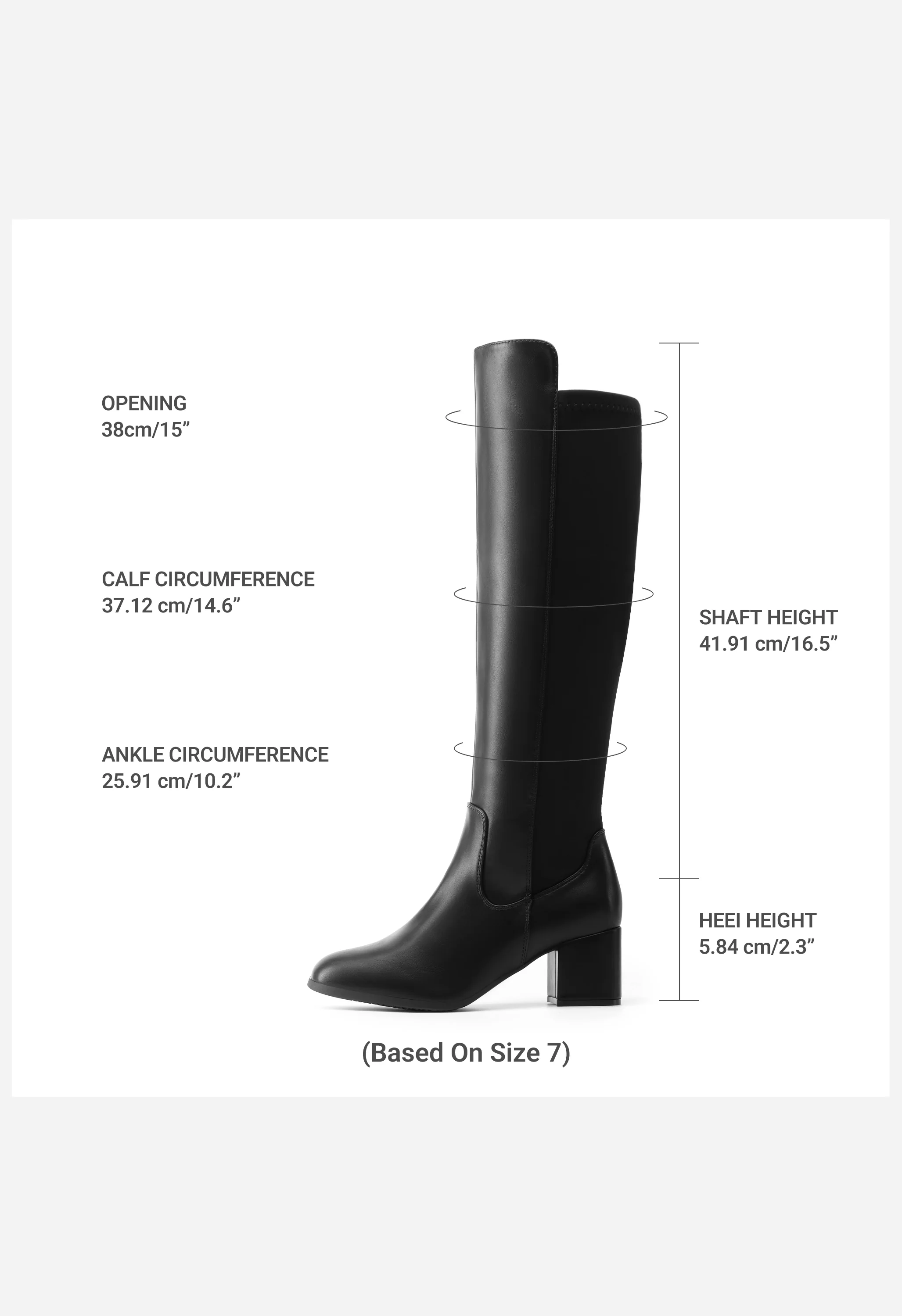 Women's Knee High Stretchy Fashion Boots - Image 3