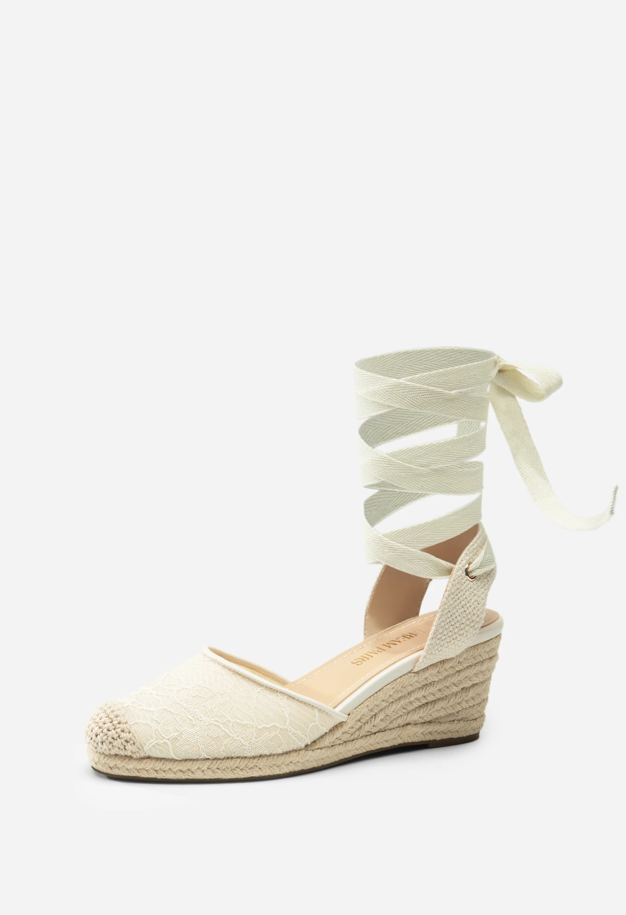 Women's Lace Up Espadrilles Wedge Sandal - Image 3