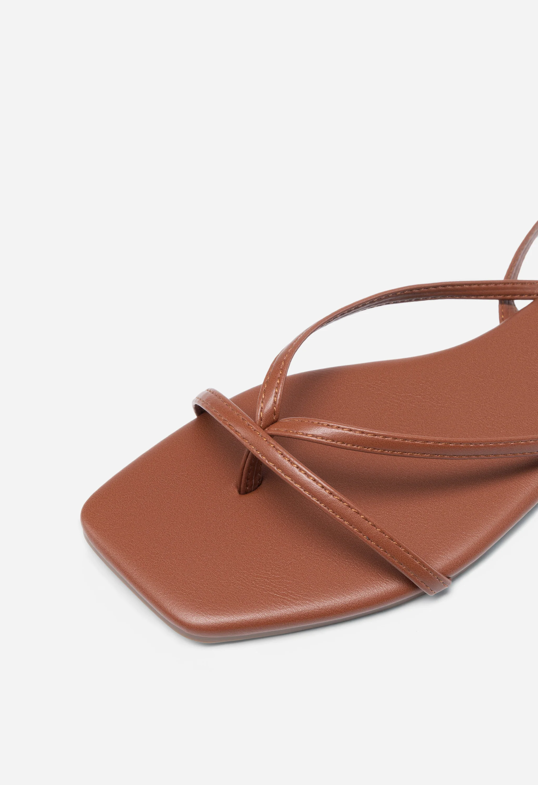 Women's Lace-Up Gladiator Square Toe Flat Sandals - Image 6