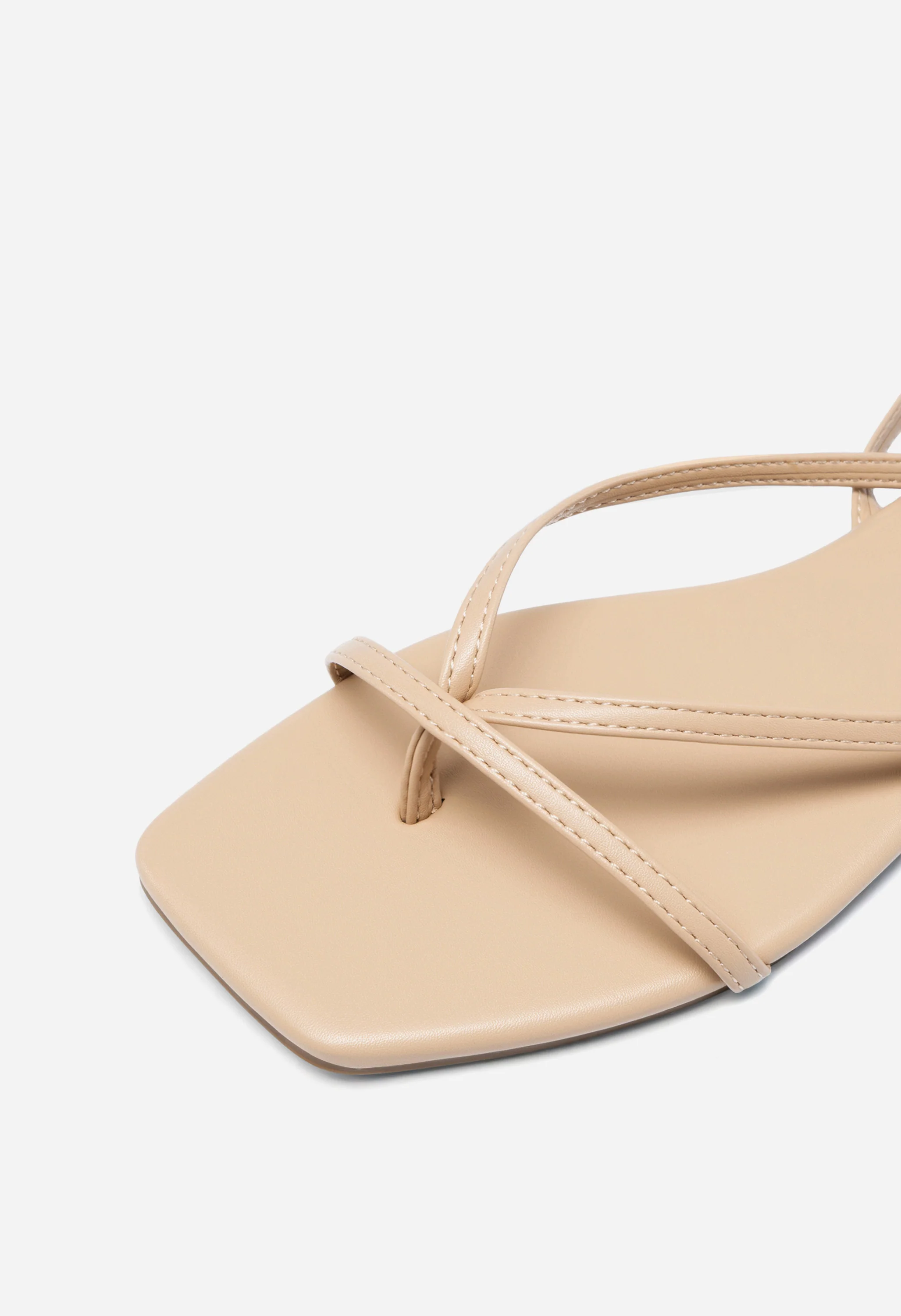 Women's Lace-Up Gladiator Square Toe Flat Sandals - Image 6