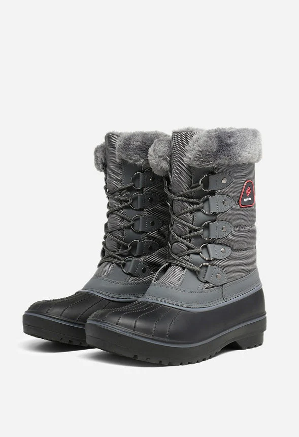 Women's Lace Up Walking Snow Boots - Image 2