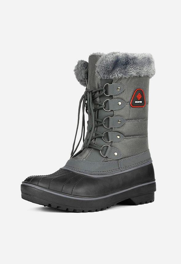 Women's Lace Up Walking Snow Boots - Image 4