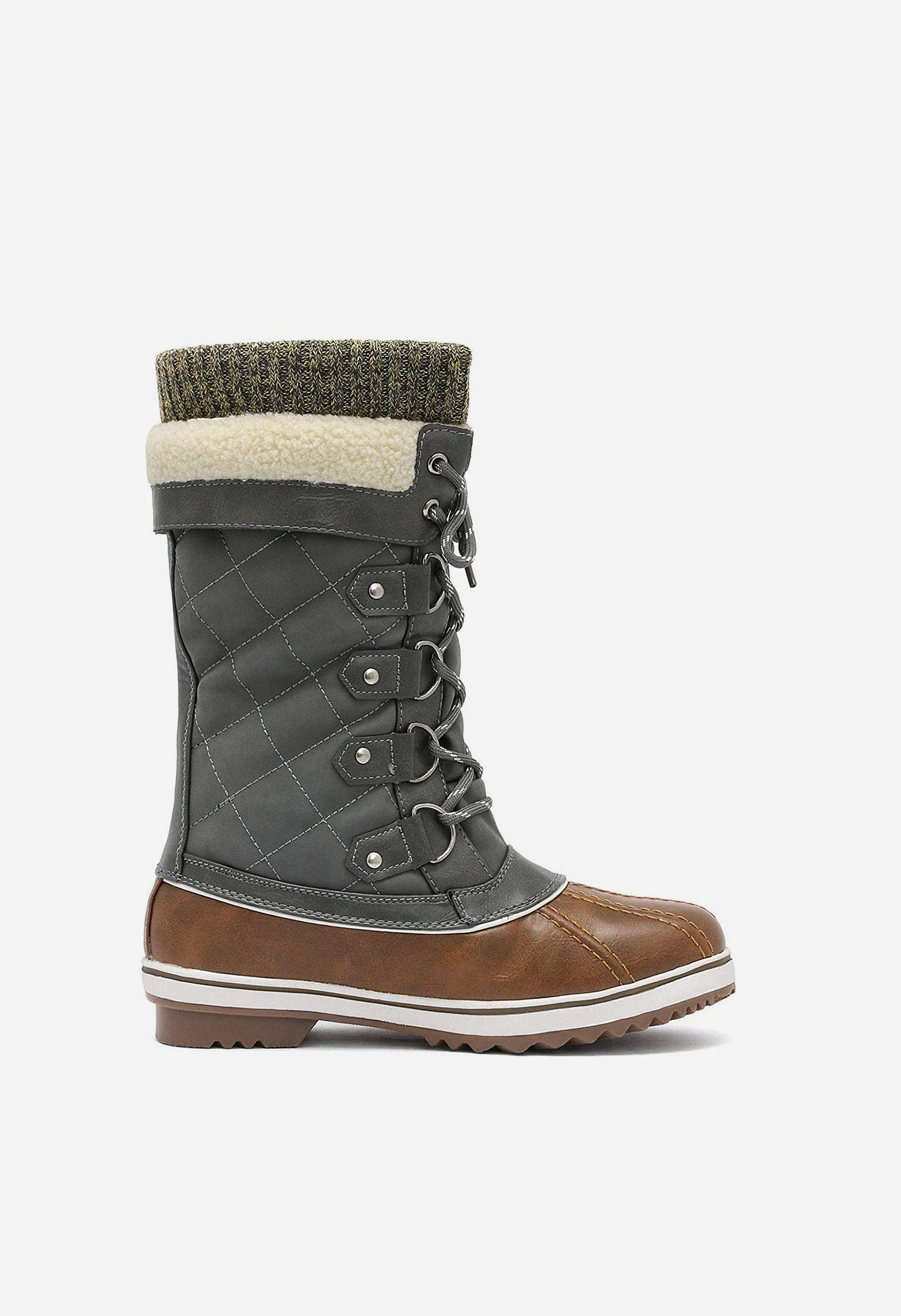 Women's Lace Up Winter Fur Snow Boots - Image 2