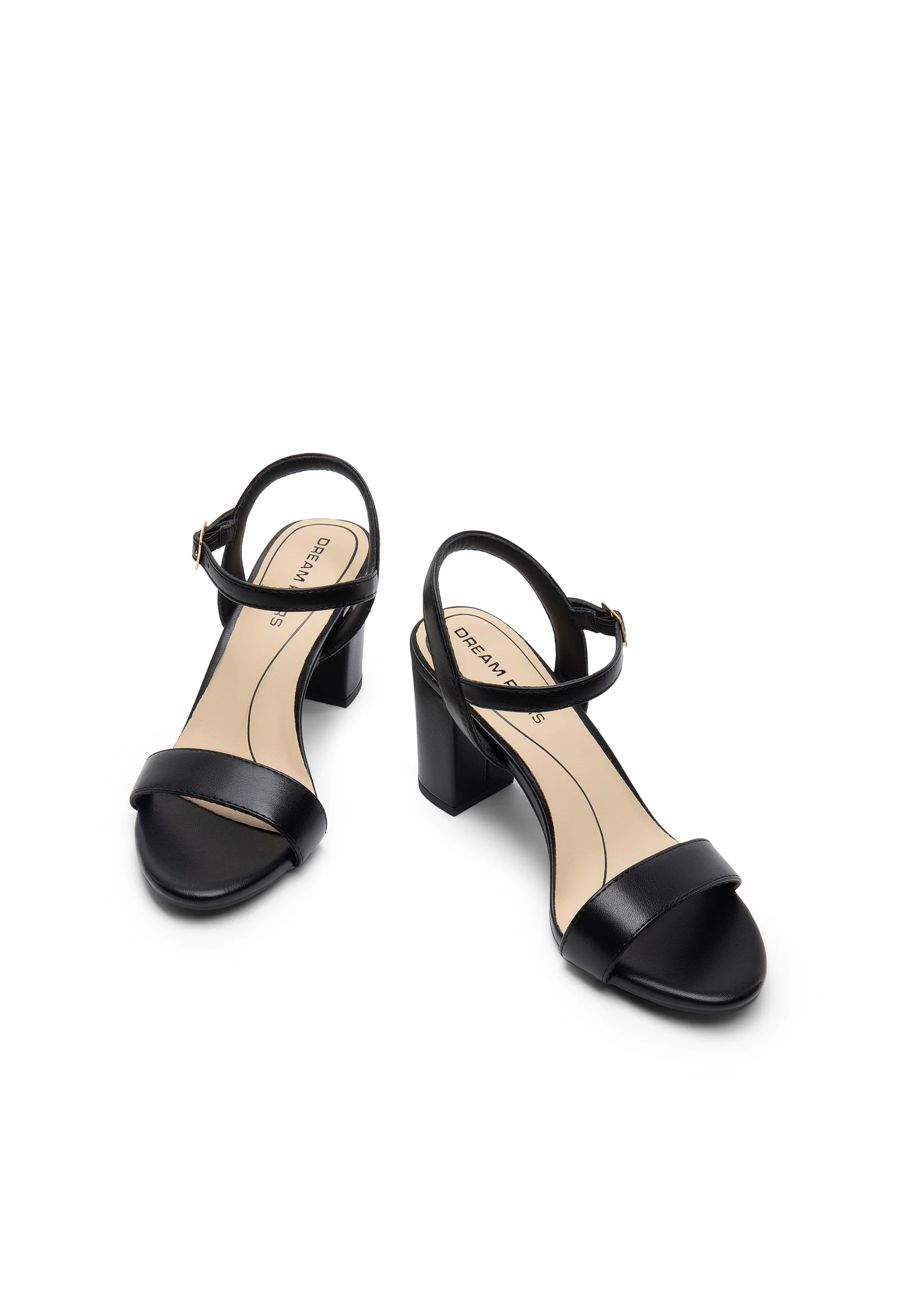 Women’s Leather Block Heel Sandals - Image 2