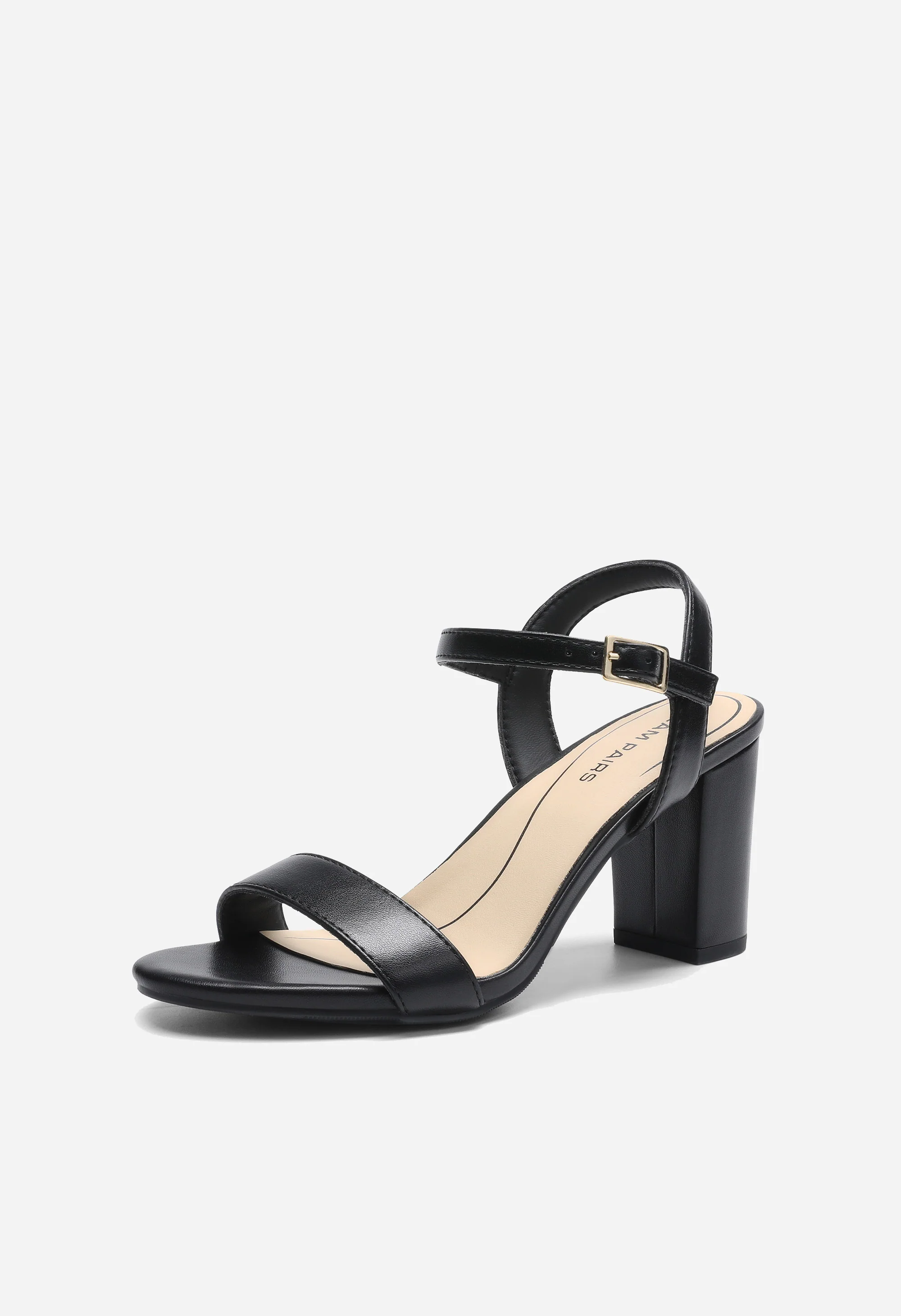 Women’s Leather Block Heel Sandals - Image 5