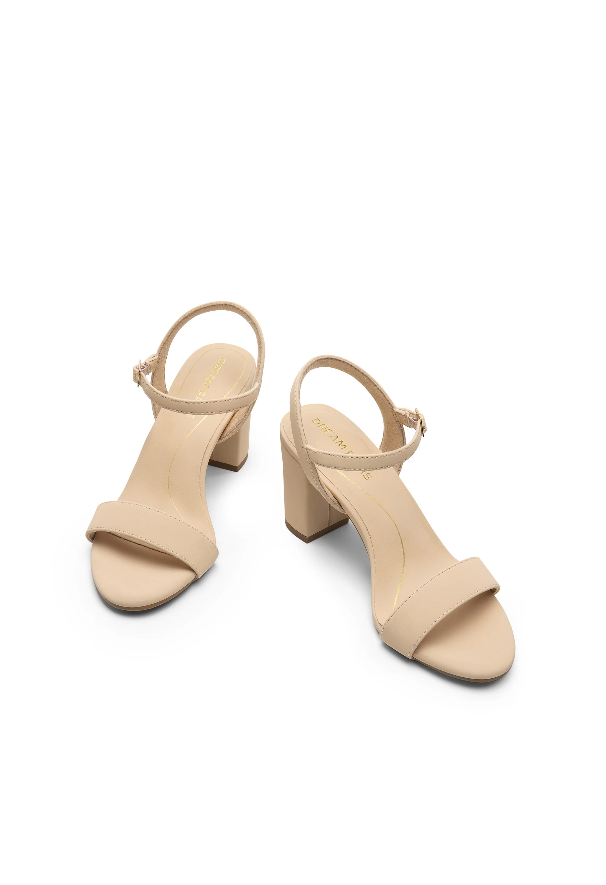 Women’s Leather Block Heel Sandals - Image 3