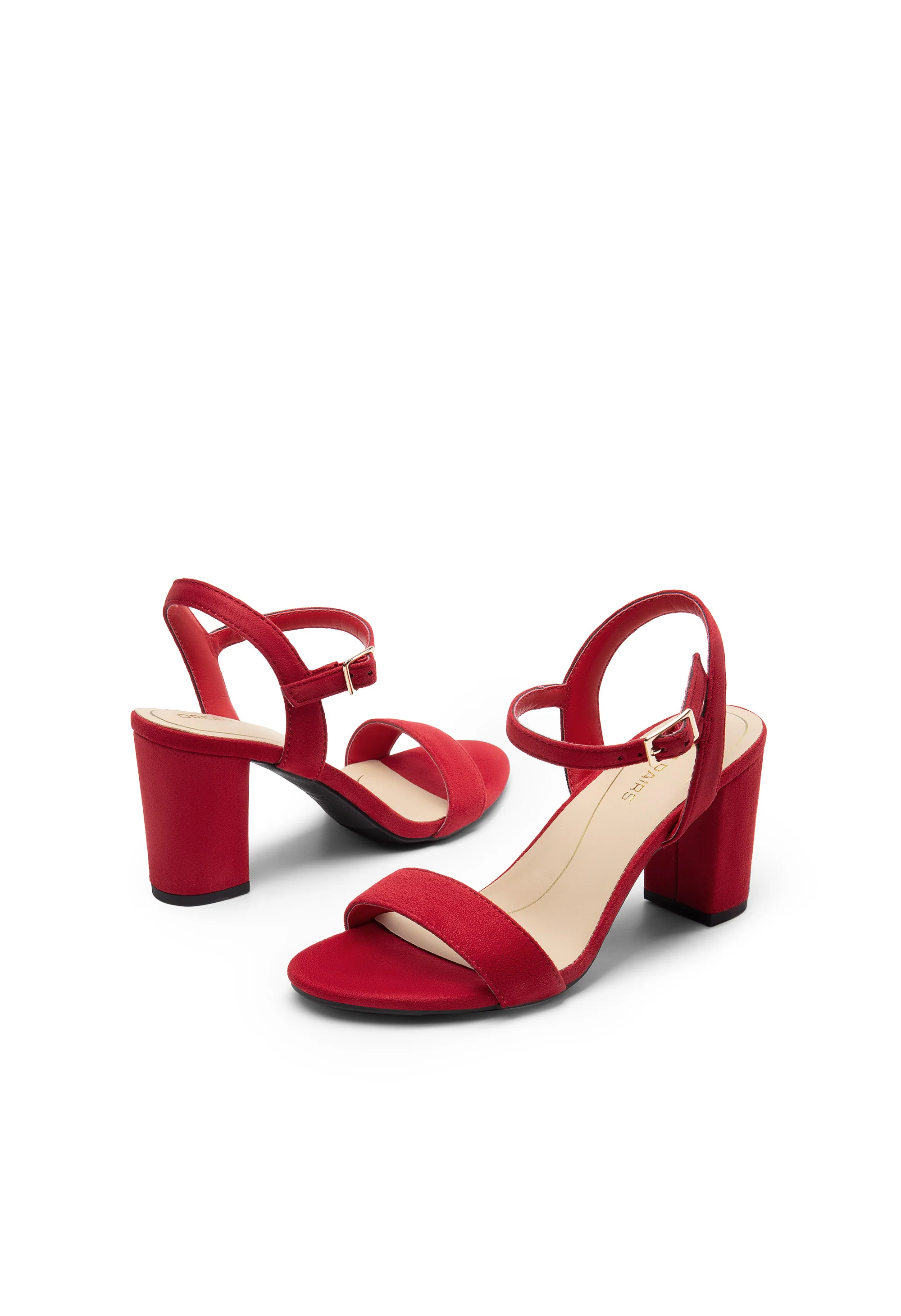 Women’s Leather Block Heel Sandals - Image 3