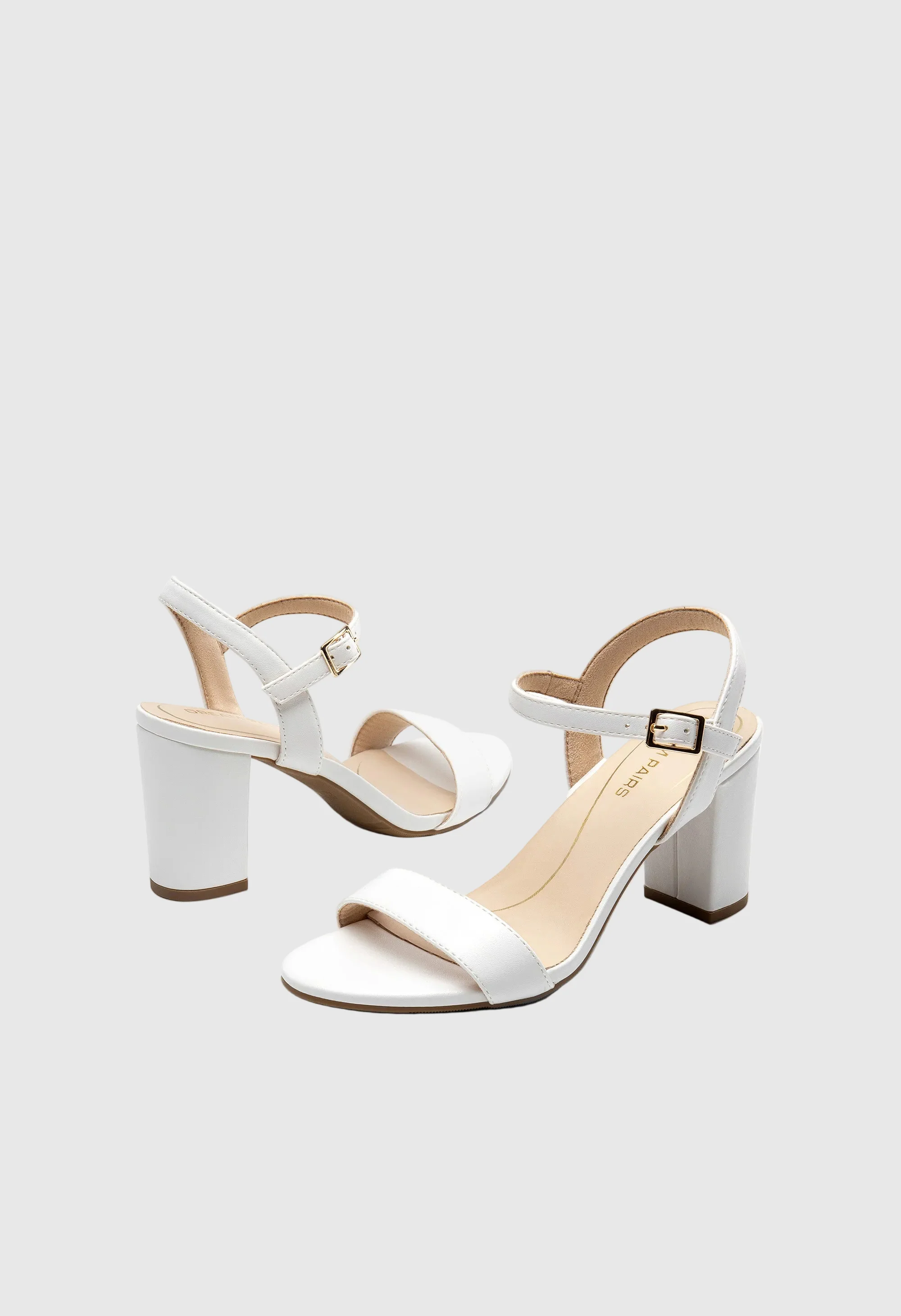 Women’s Leather Block Heel Sandals - Image 3