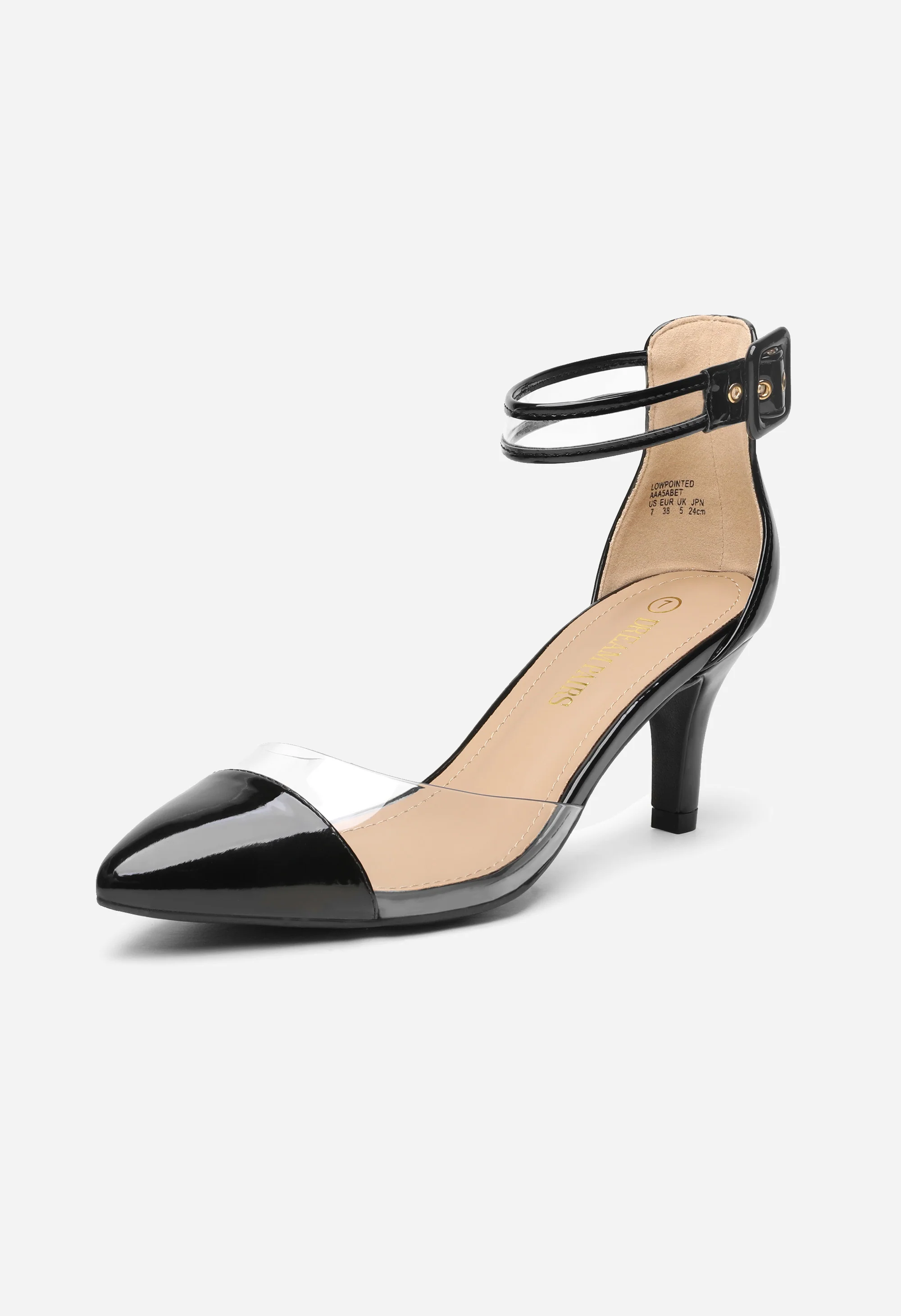 Women's Low Heel Ankle Strap Pump - Image 3