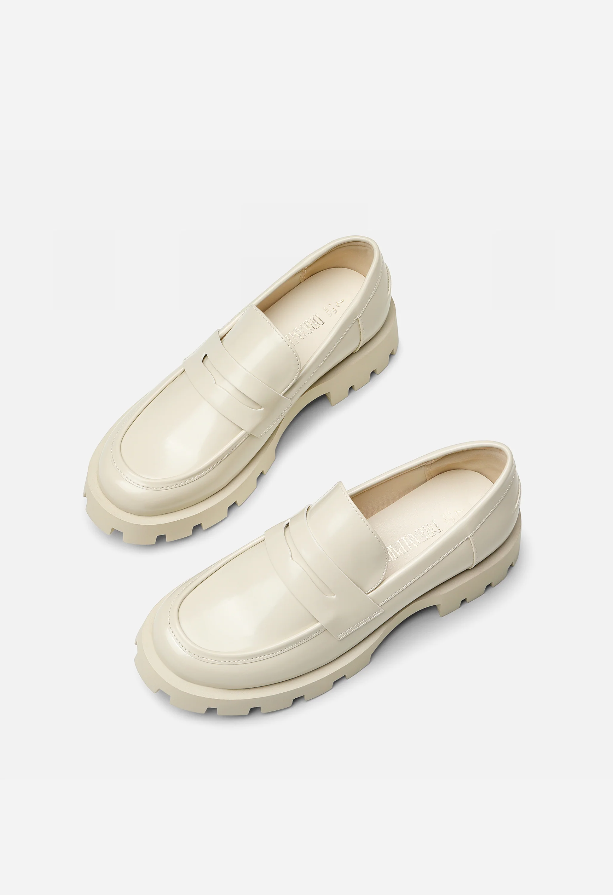 Women's Lug Sole Platform Penny Loafers - Image 4