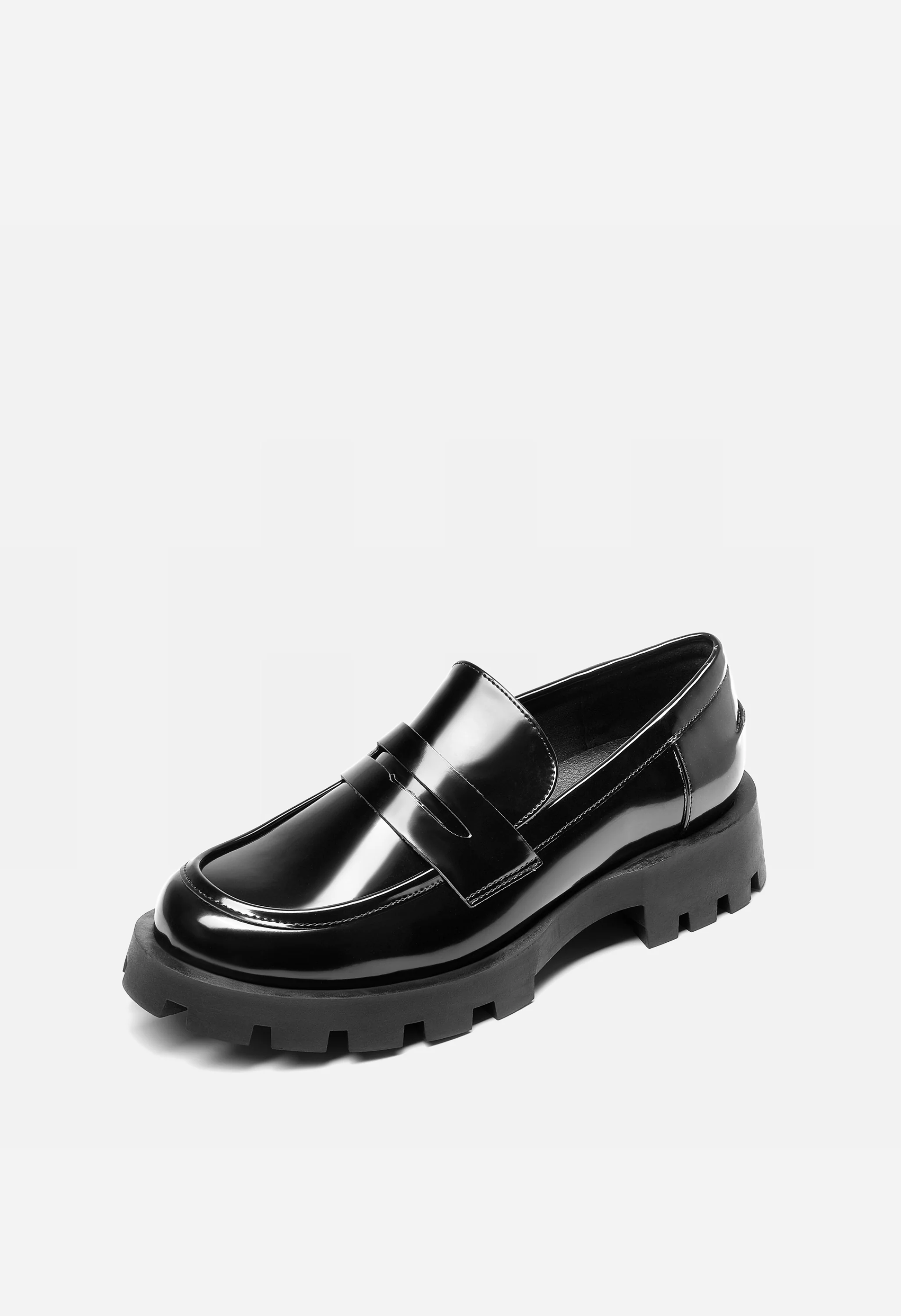 Women's Lug Sole Platform Penny Loafers - Image 3