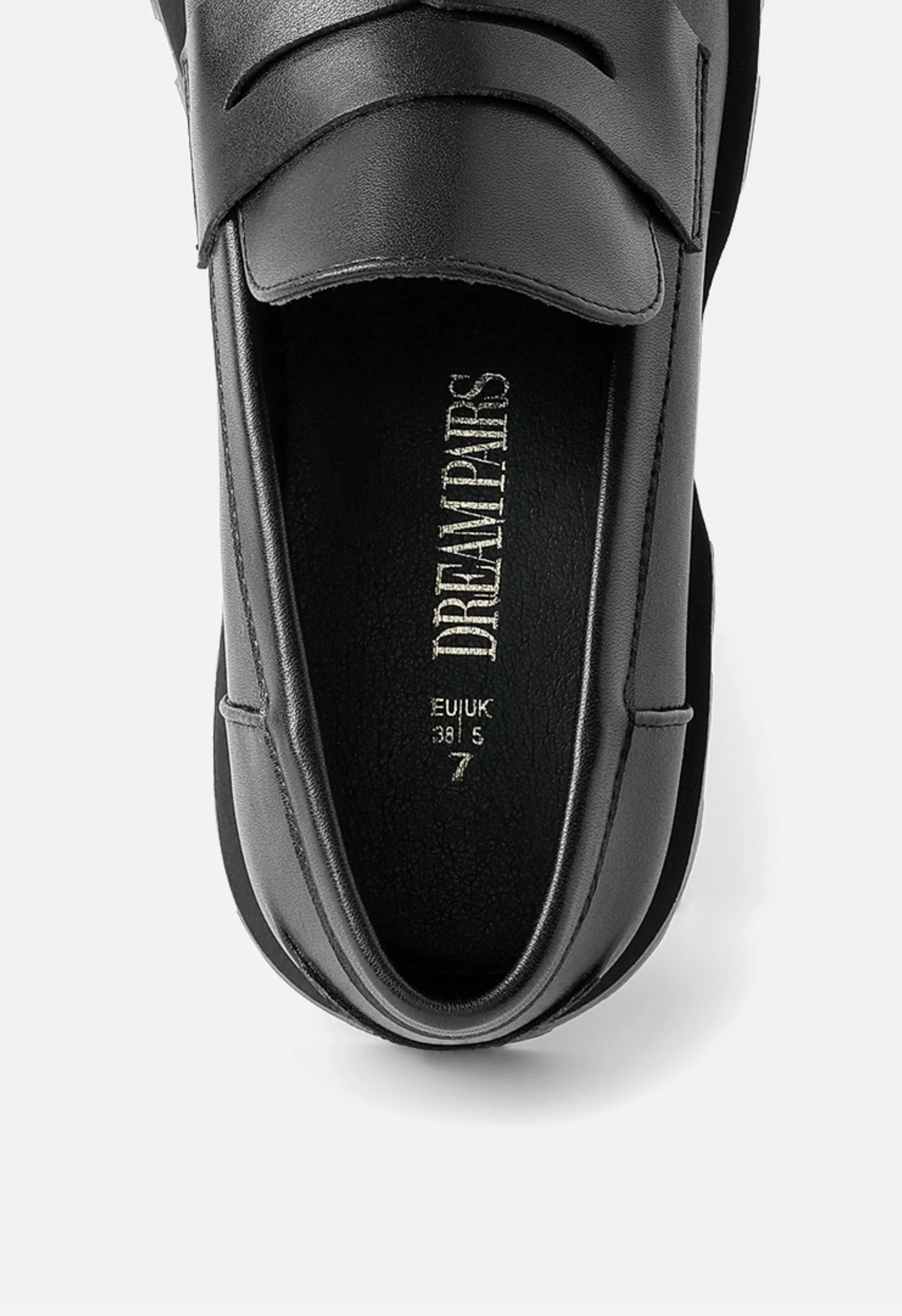 Women's Lug Sole Platform Penny Loafers - Image 5
