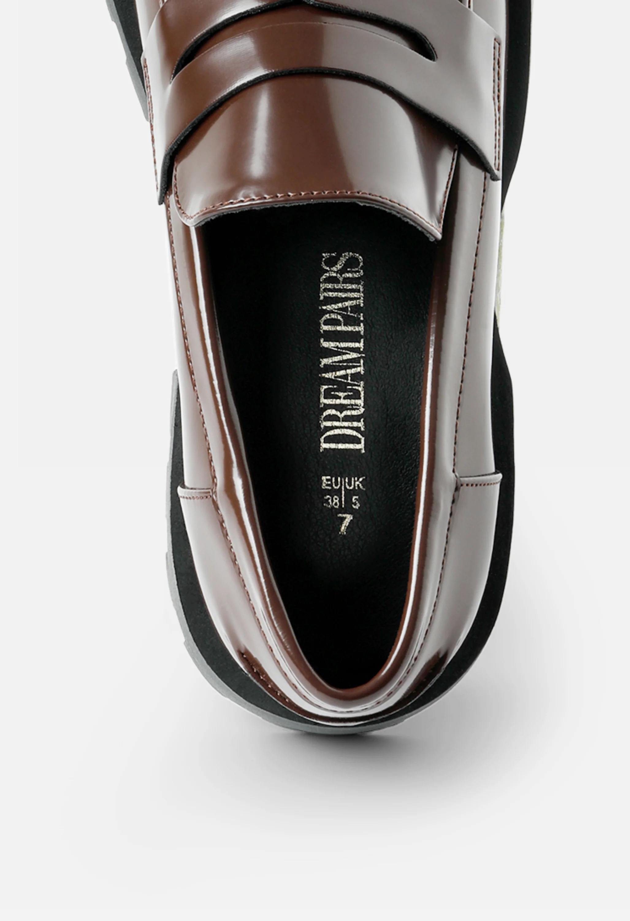 Women's Lug Sole Platform Penny Loafers - Image 3