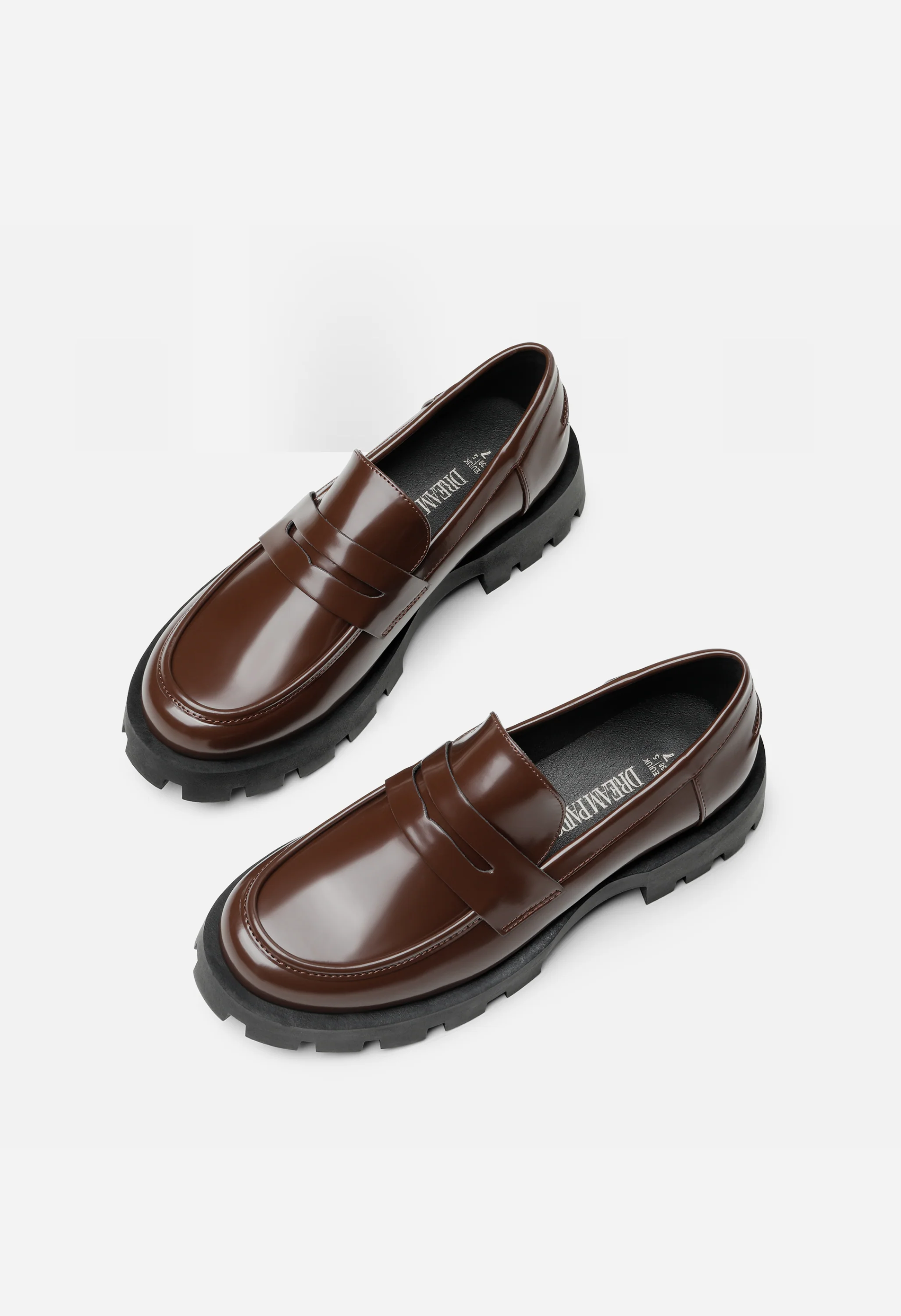 Women's Lug Sole Platform Penny Loafers - Image 4