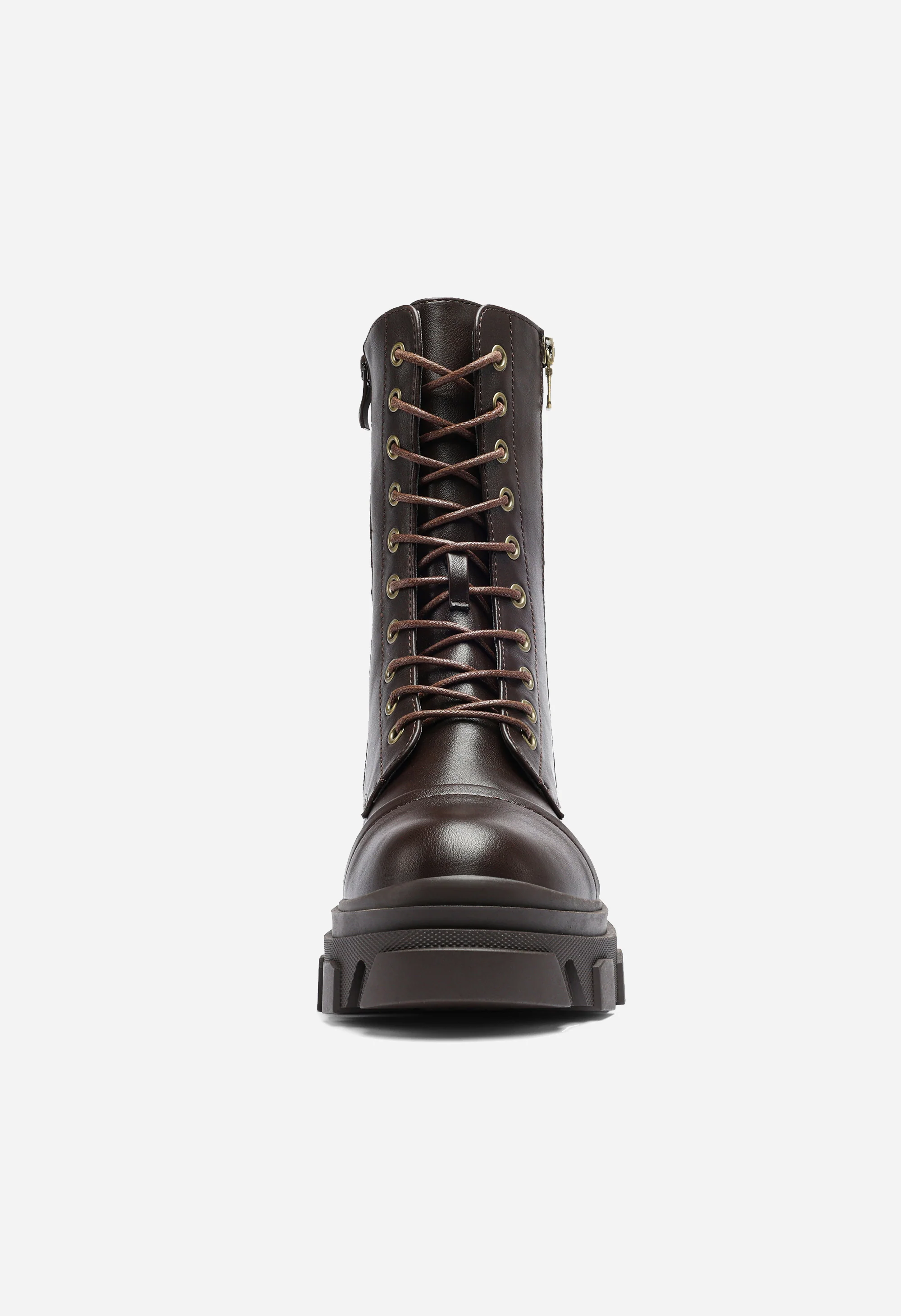 Women's Mid Calf Combat Boots - Image 2