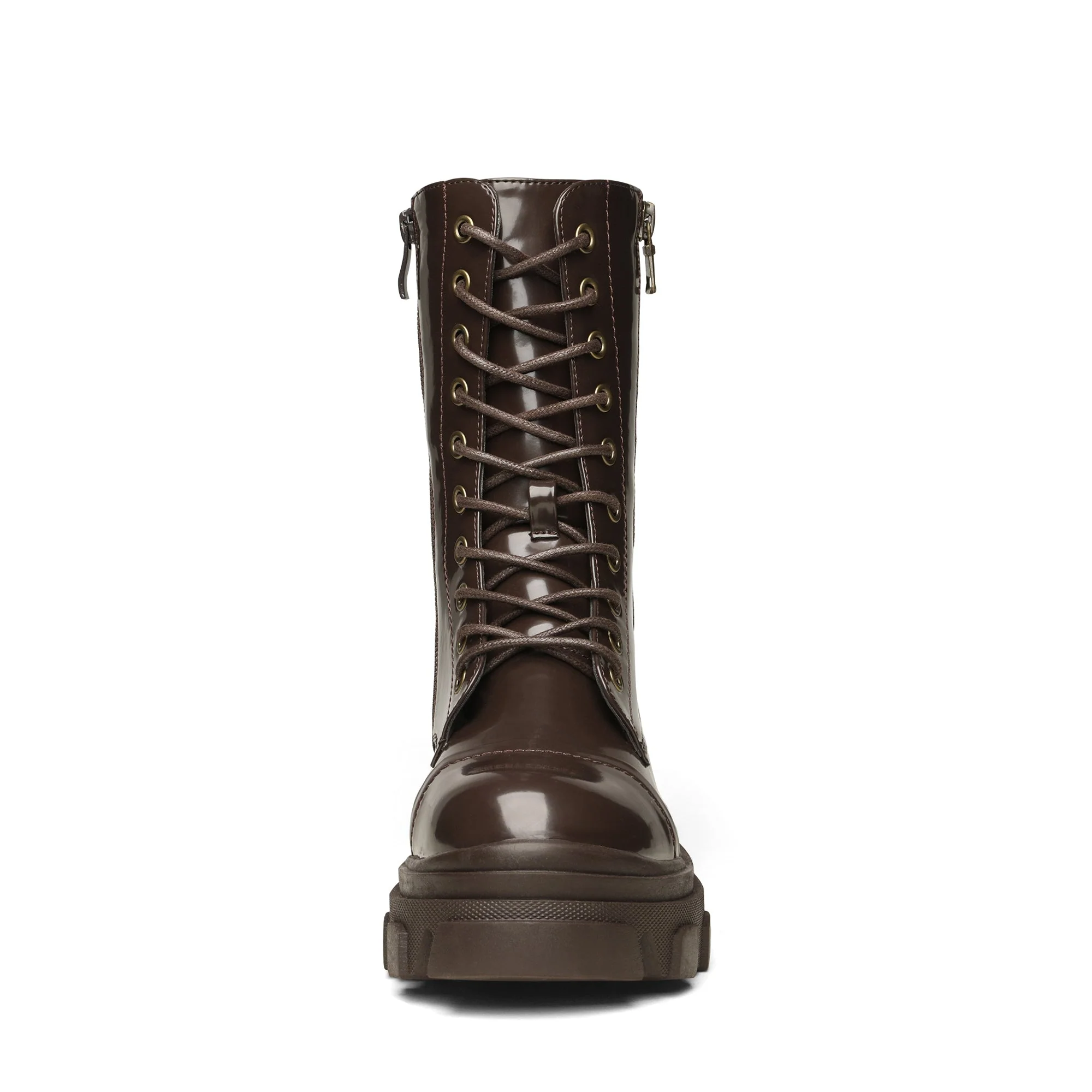 Women's Mid Calf Combat Boots - Image 4