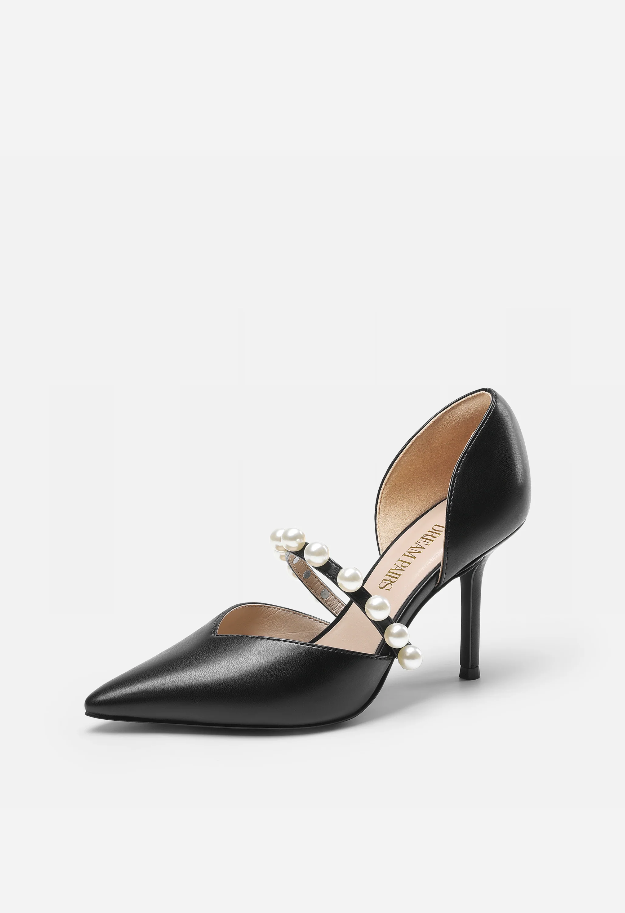 Women's Pearl Pointed Toe D'Orsay Stiletto Pumps - Image 5
