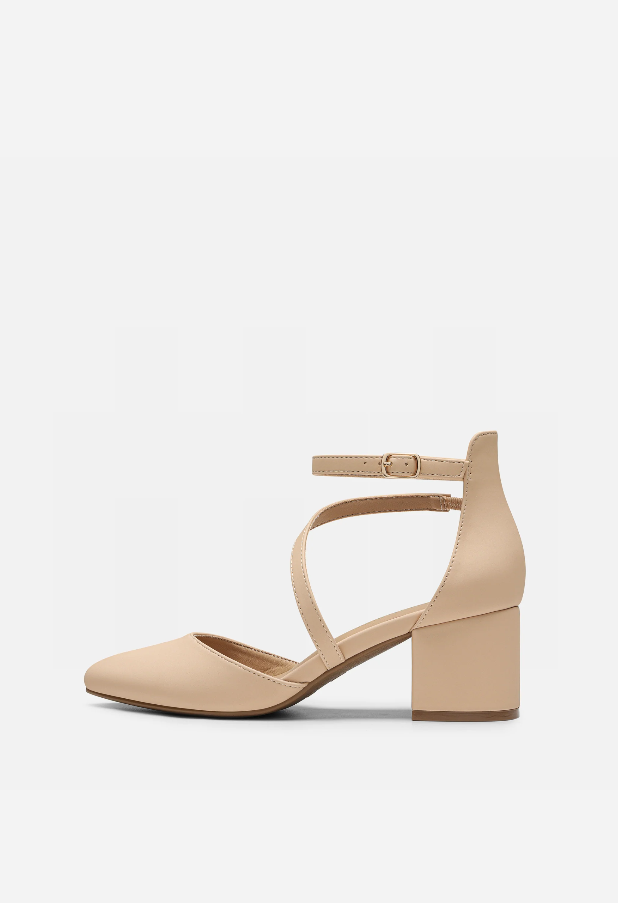 Women's Pointed Toe Chunky Heel Pumps